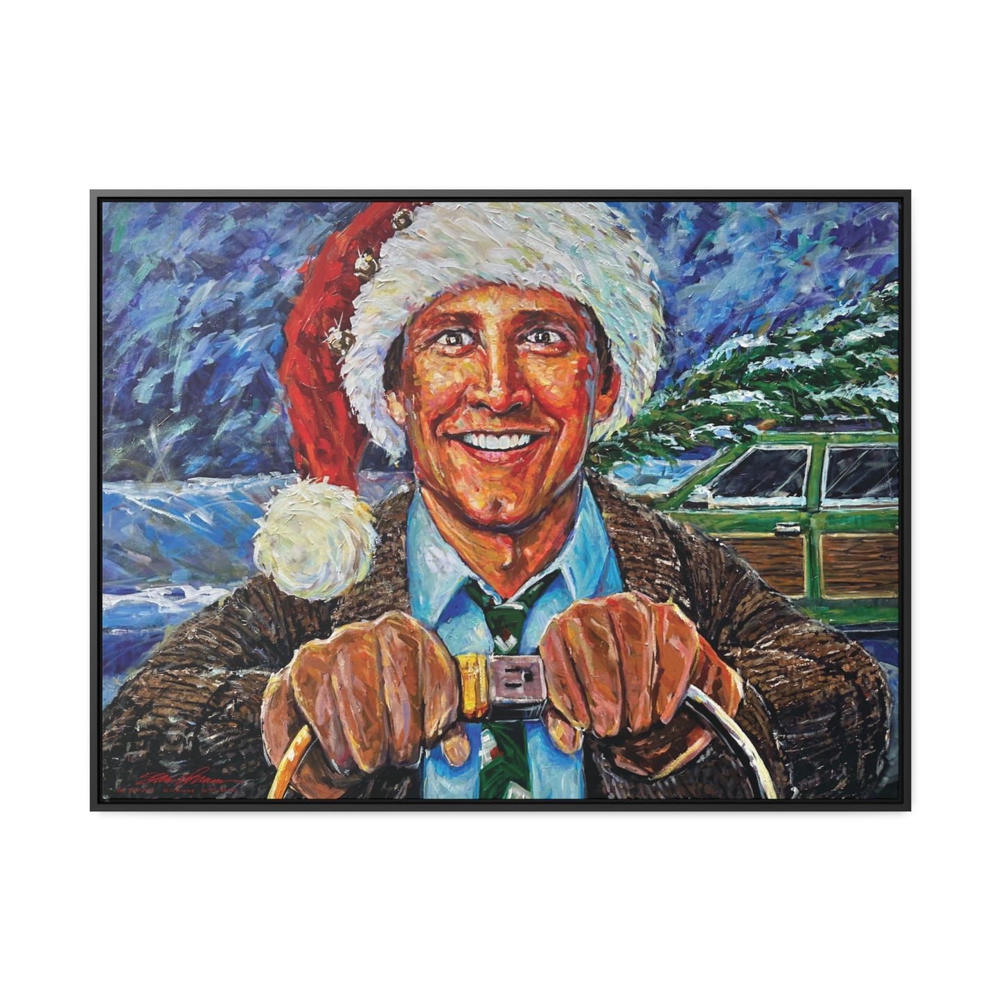 CLARK GRISWOLD FRAMED CANVAS PRINT large