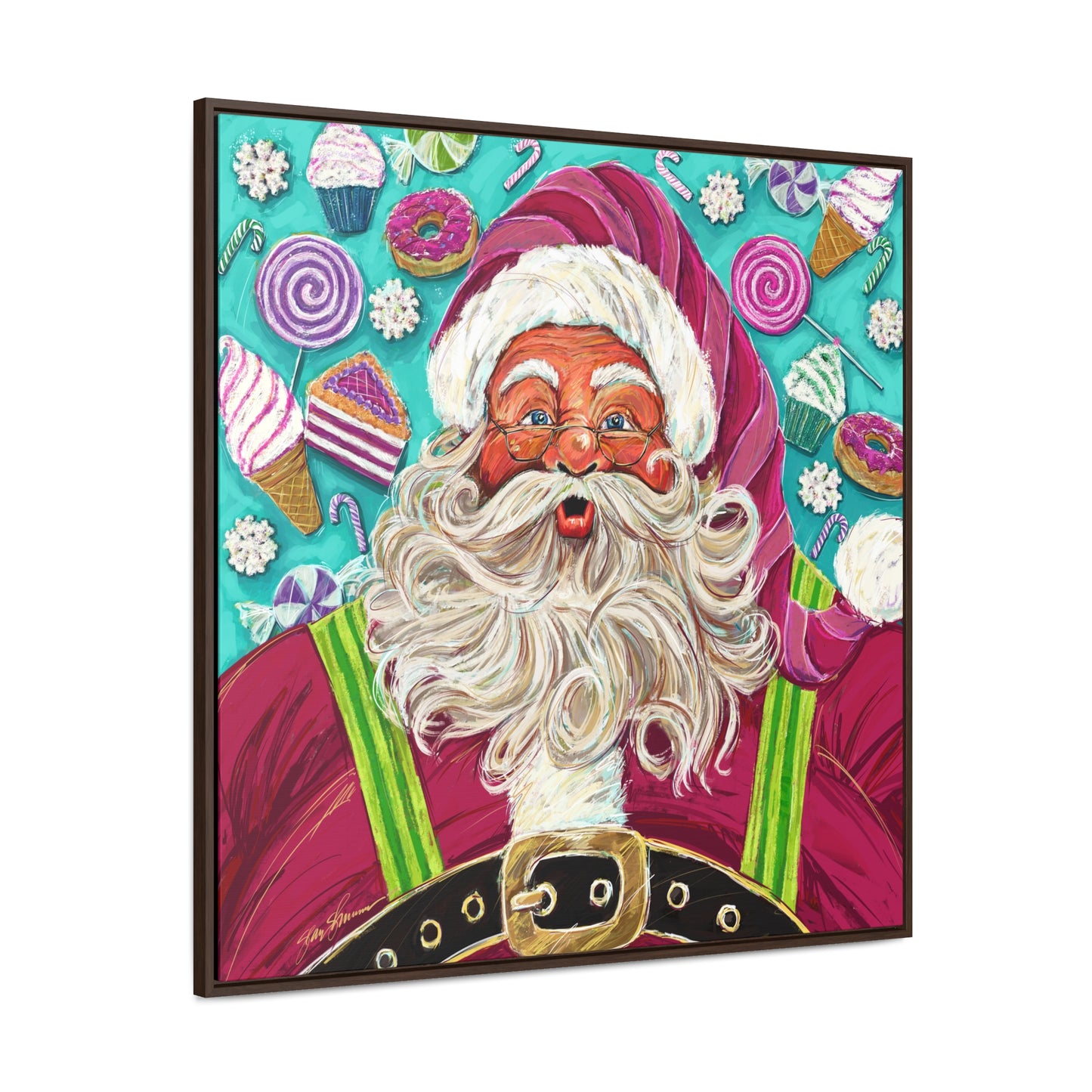 Candy Claus Canvas Giclee