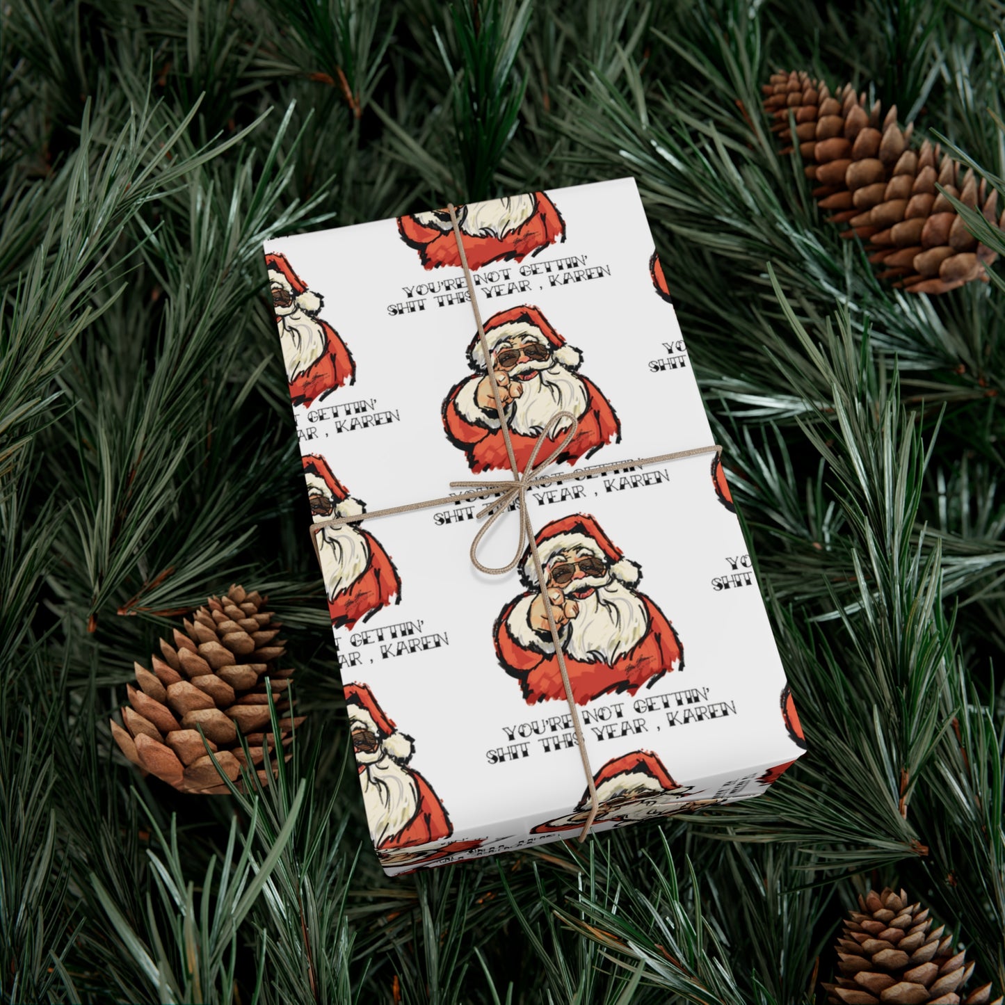 Santa Gift Wrap , KAREN