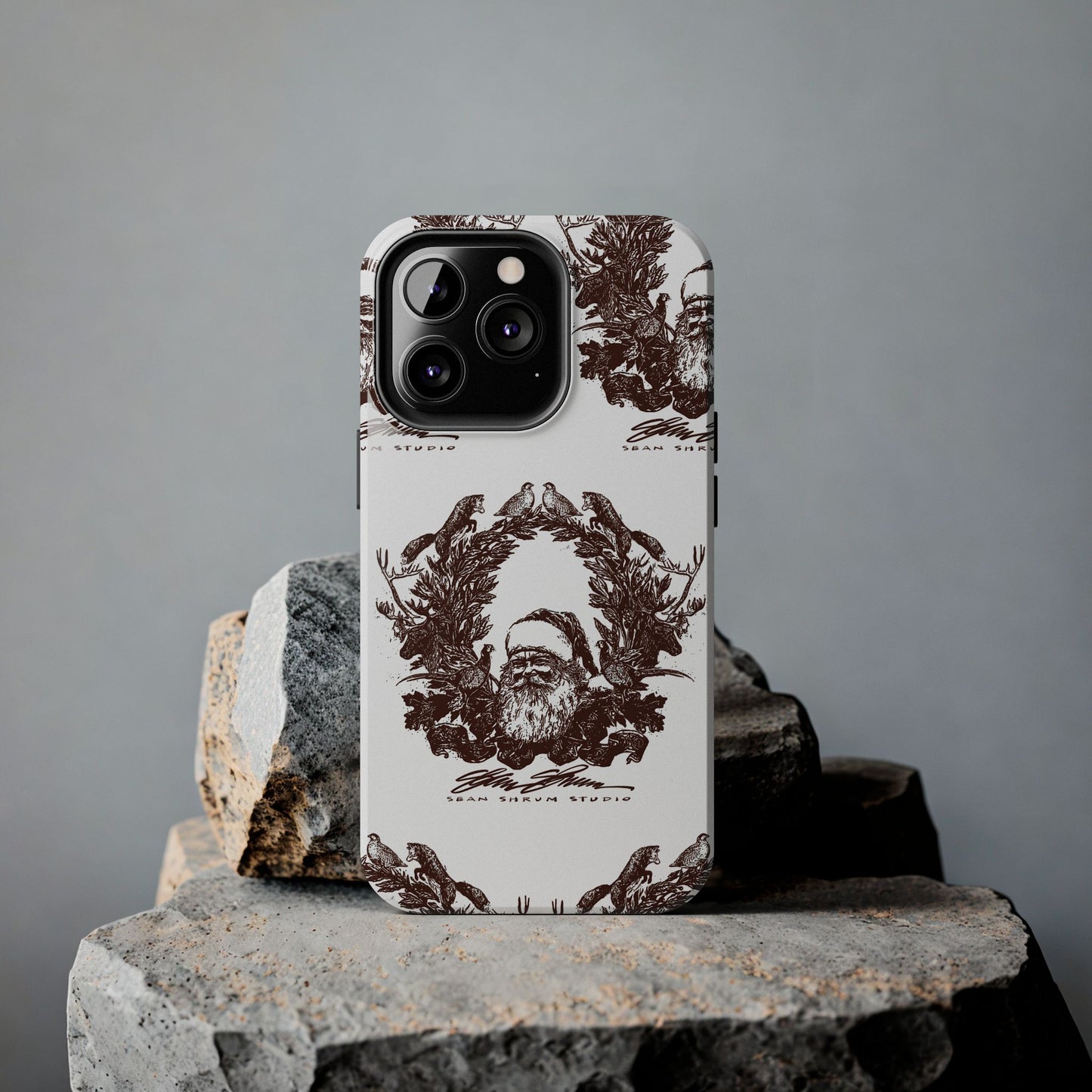 Woodland Santa iPhone Case / DOUBLE CHECK SIZE BEFORE ORDERING