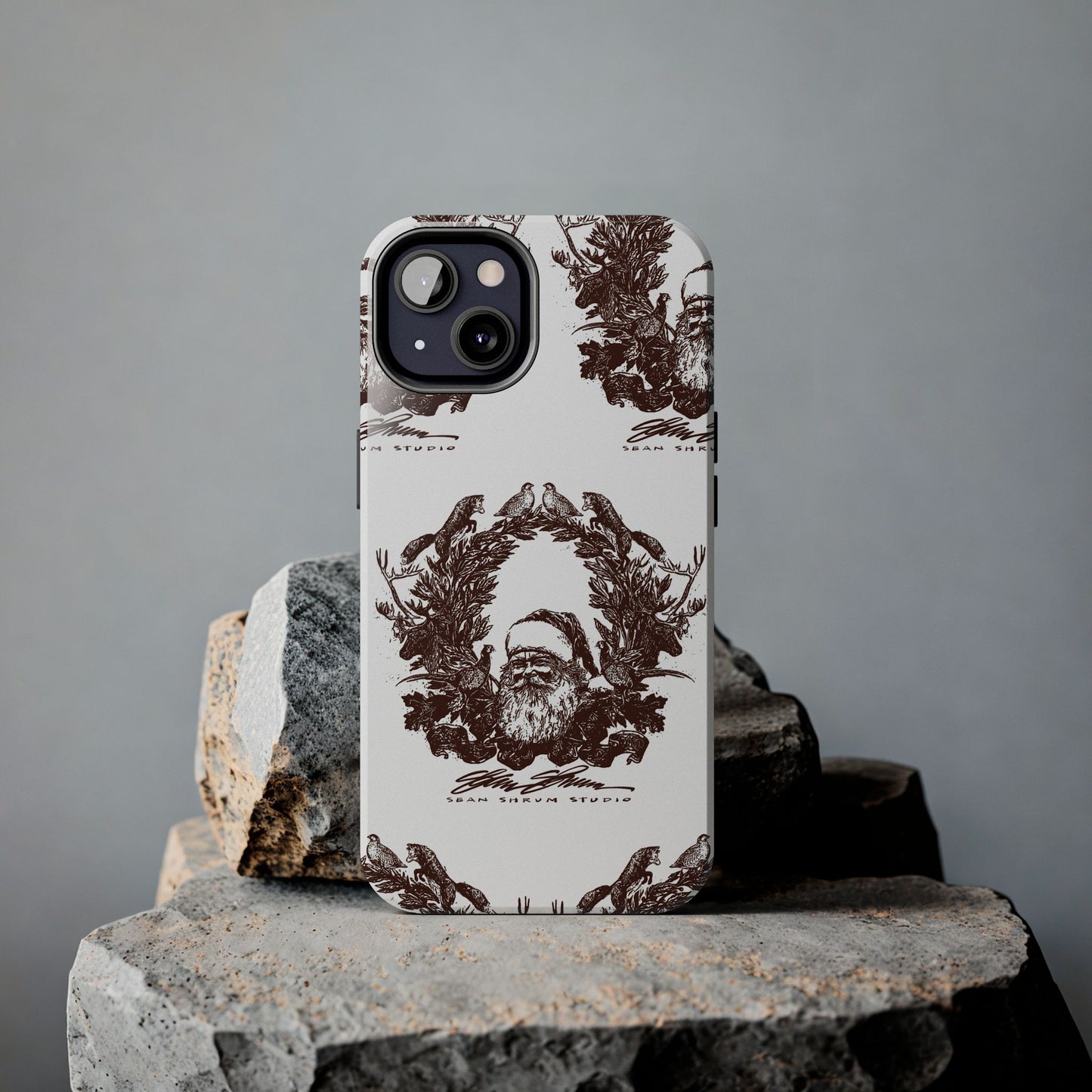 Woodland Santa iPhone Case / DOUBLE CHECK SIZE BEFORE ORDERING