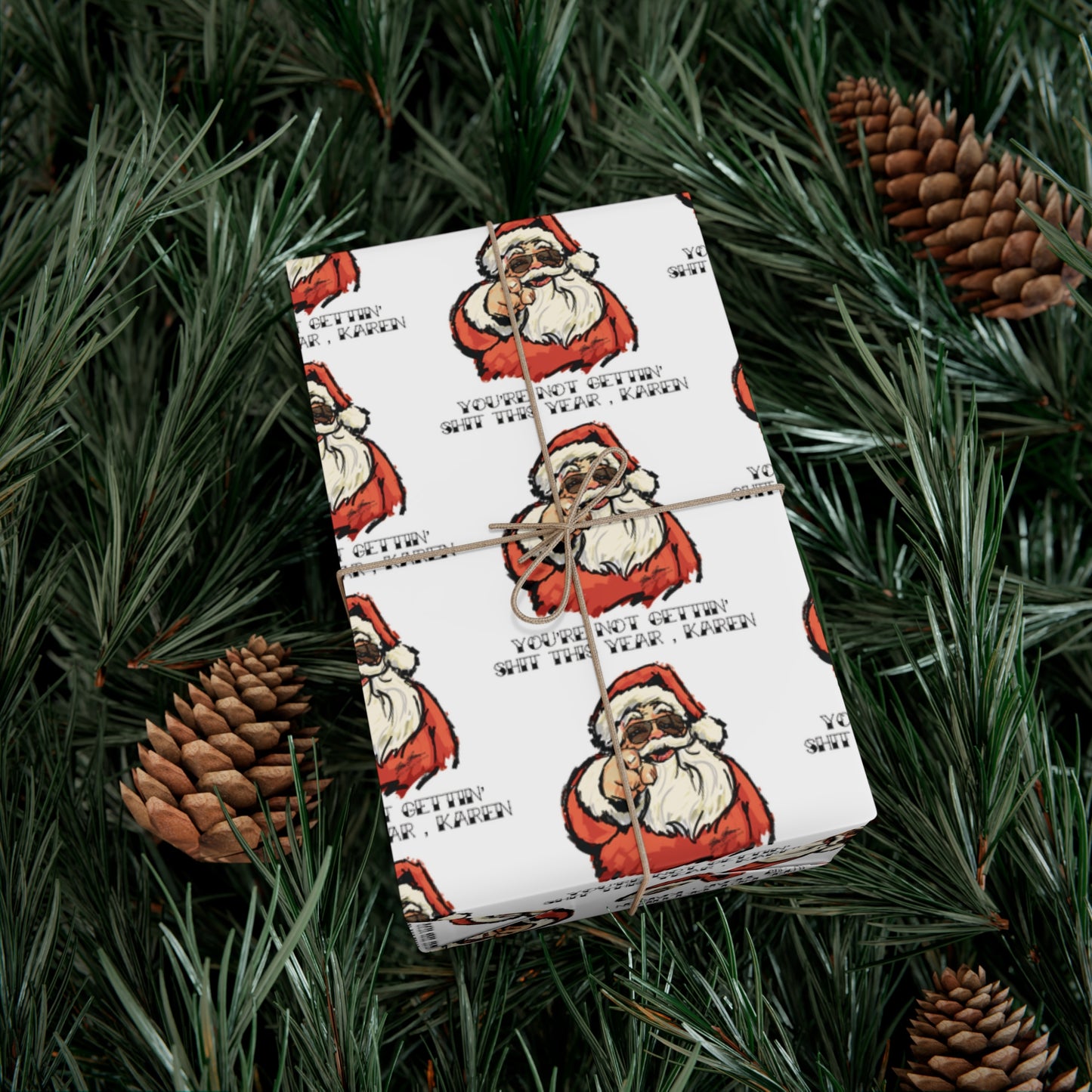 Santa Gift Wrap , KAREN