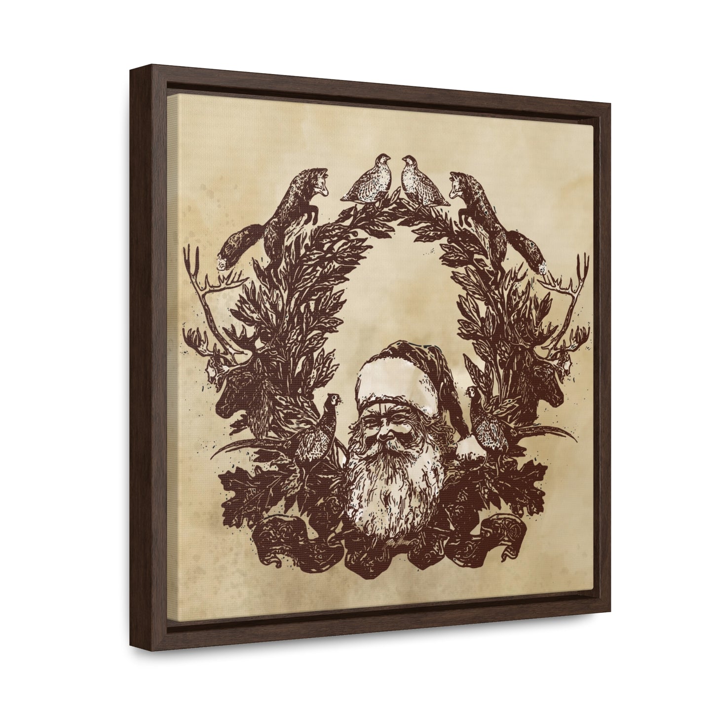 Framed Canvas Woodland Print