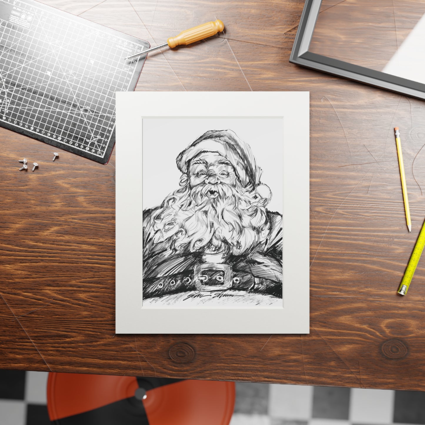 2023 Santa Fine Art Print
