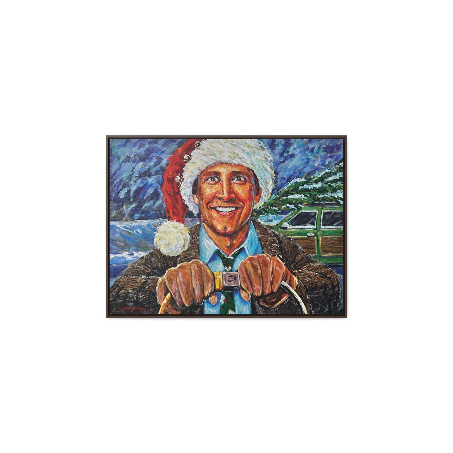 CLARK GRISWOLD FRAMED CANVAS PRINT large