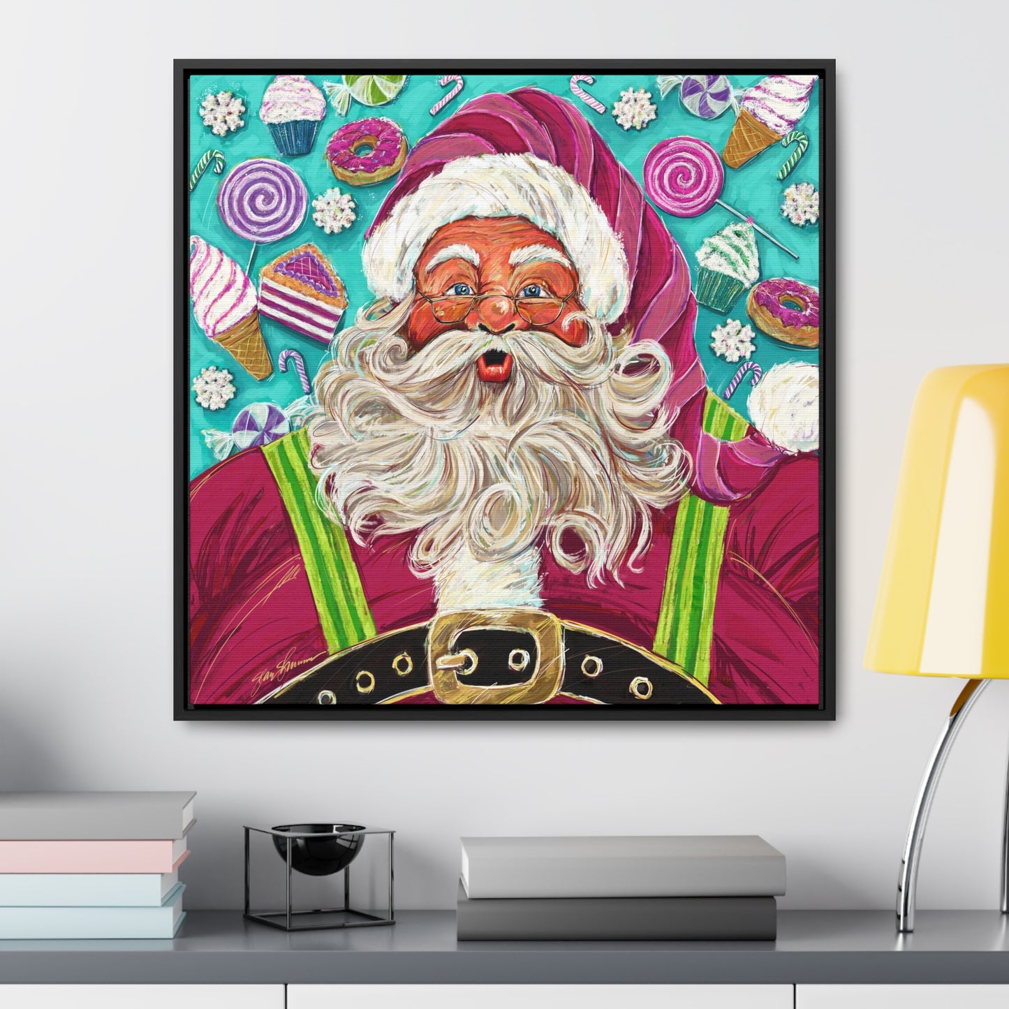Candy Claus Canvas Giclee