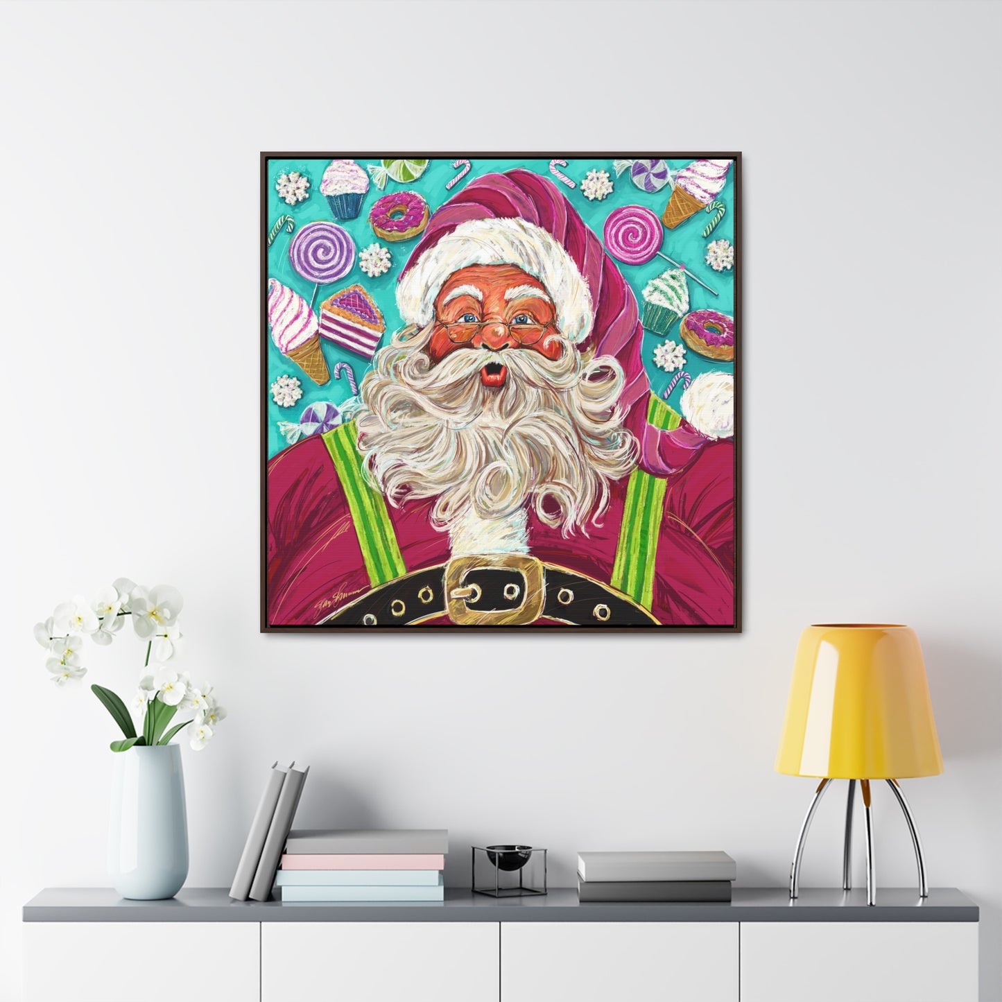 Candy Claus Canvas Giclee