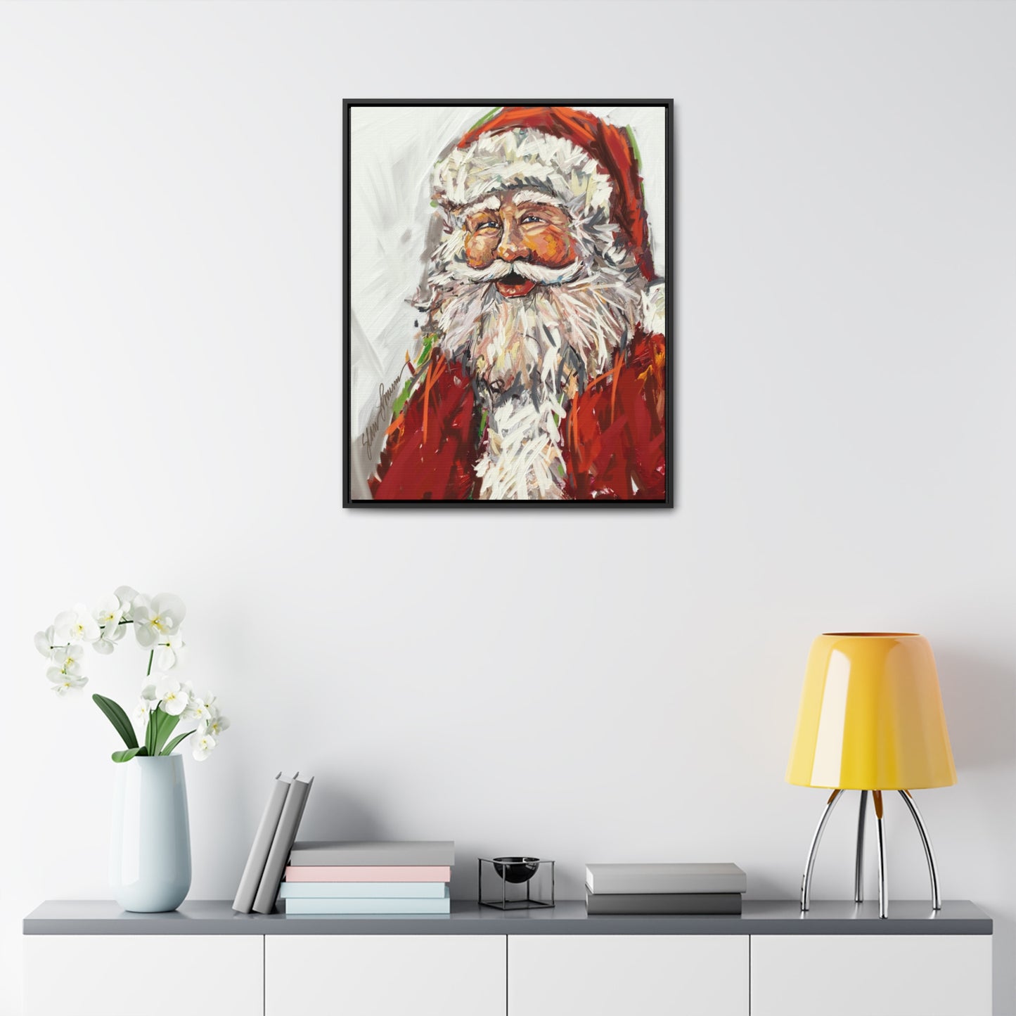 Santa Giclee Framed