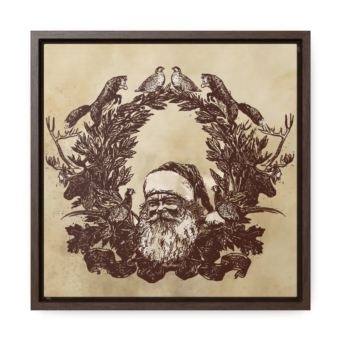 Framed Canvas Woodland Print