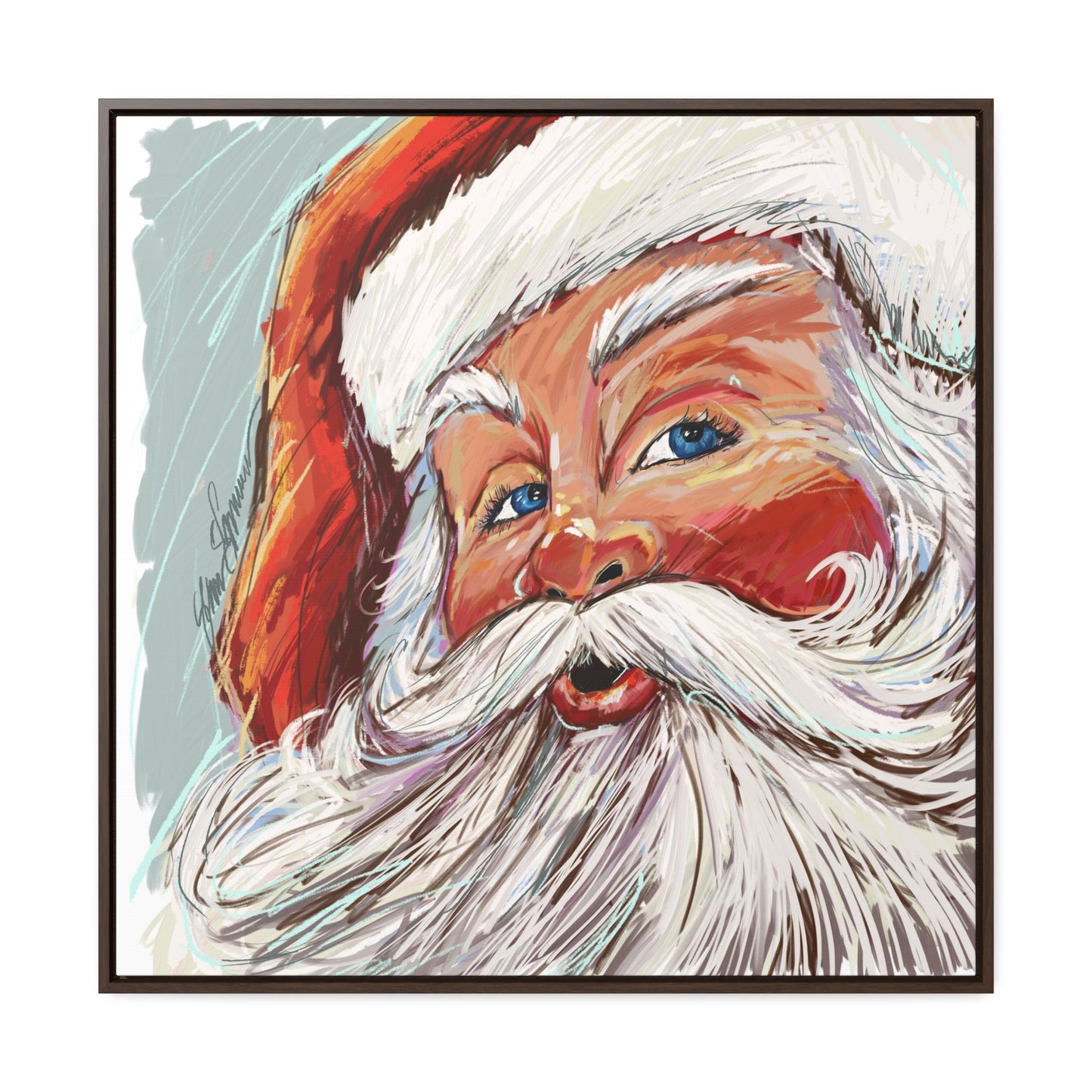 Vonde’s Santa Giclee on Canvas