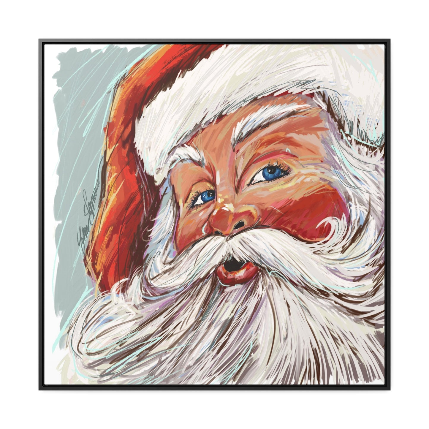 Vonde’s Santa Giclee on Canvas