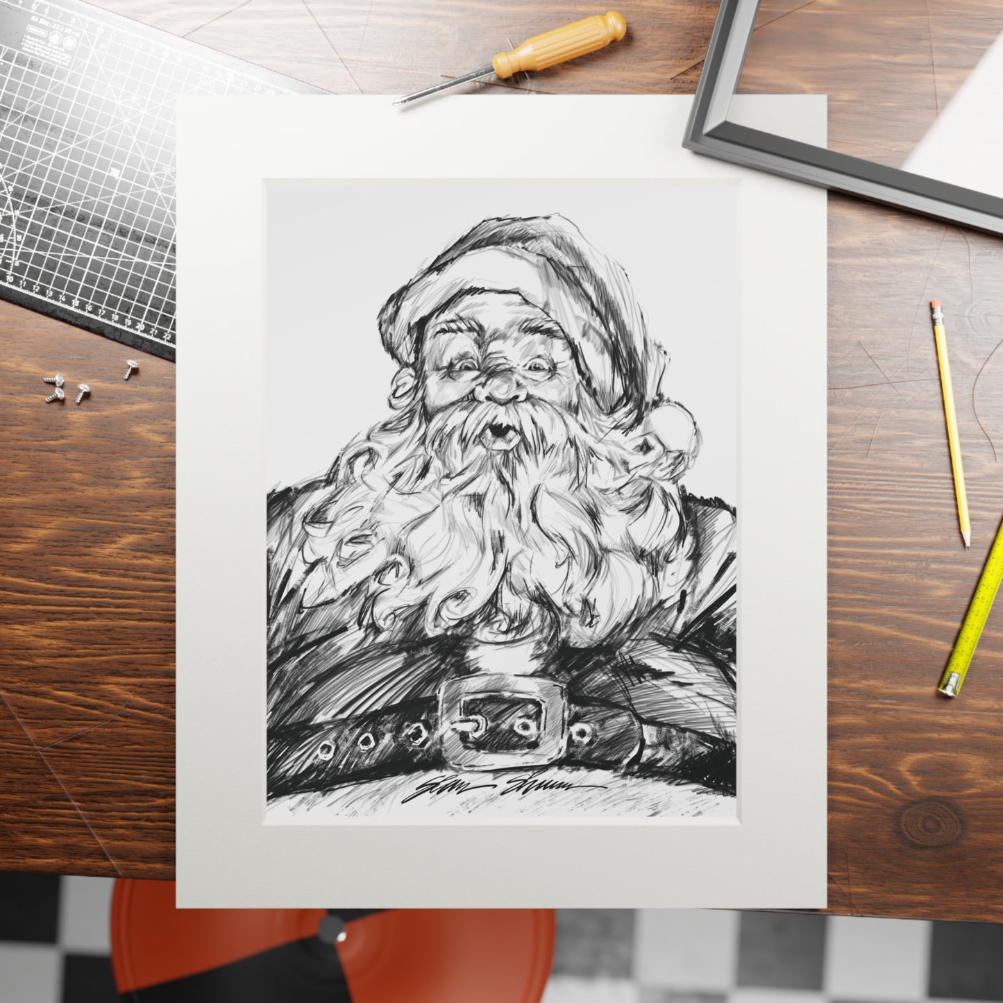 2023 Santa Fine Art Print