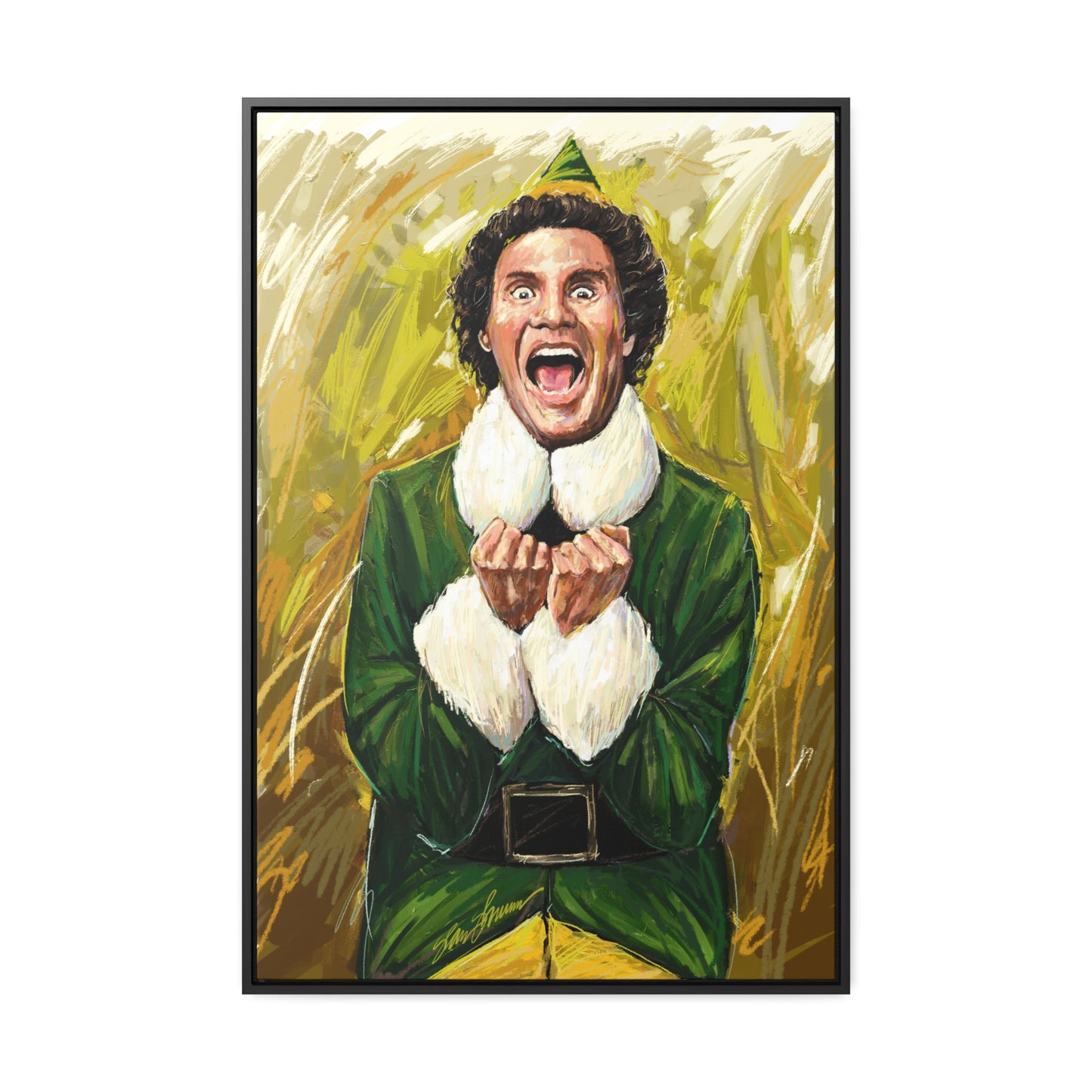 ELF Framed Canvas Print