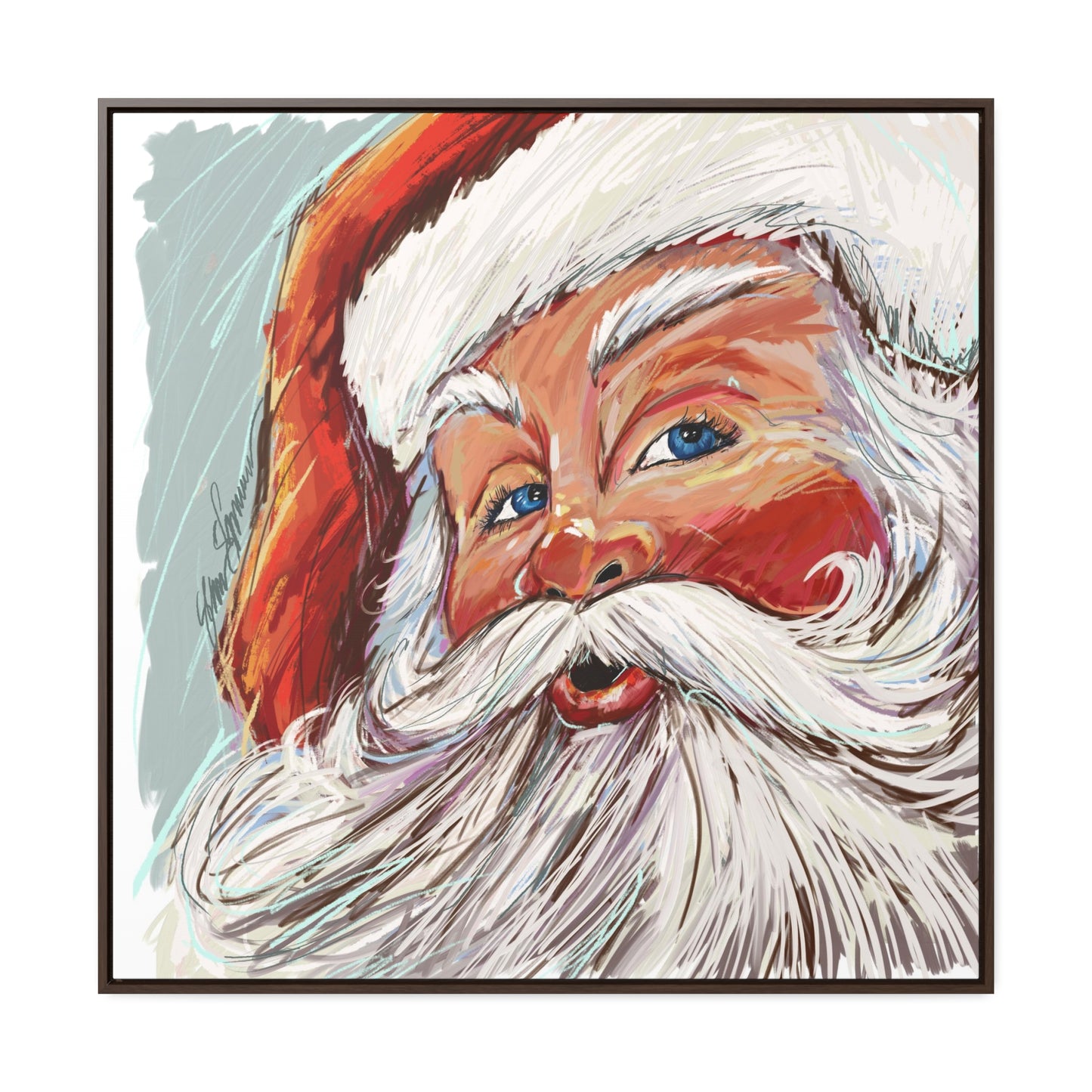 Vonde’s Santa Giclee on Canvas