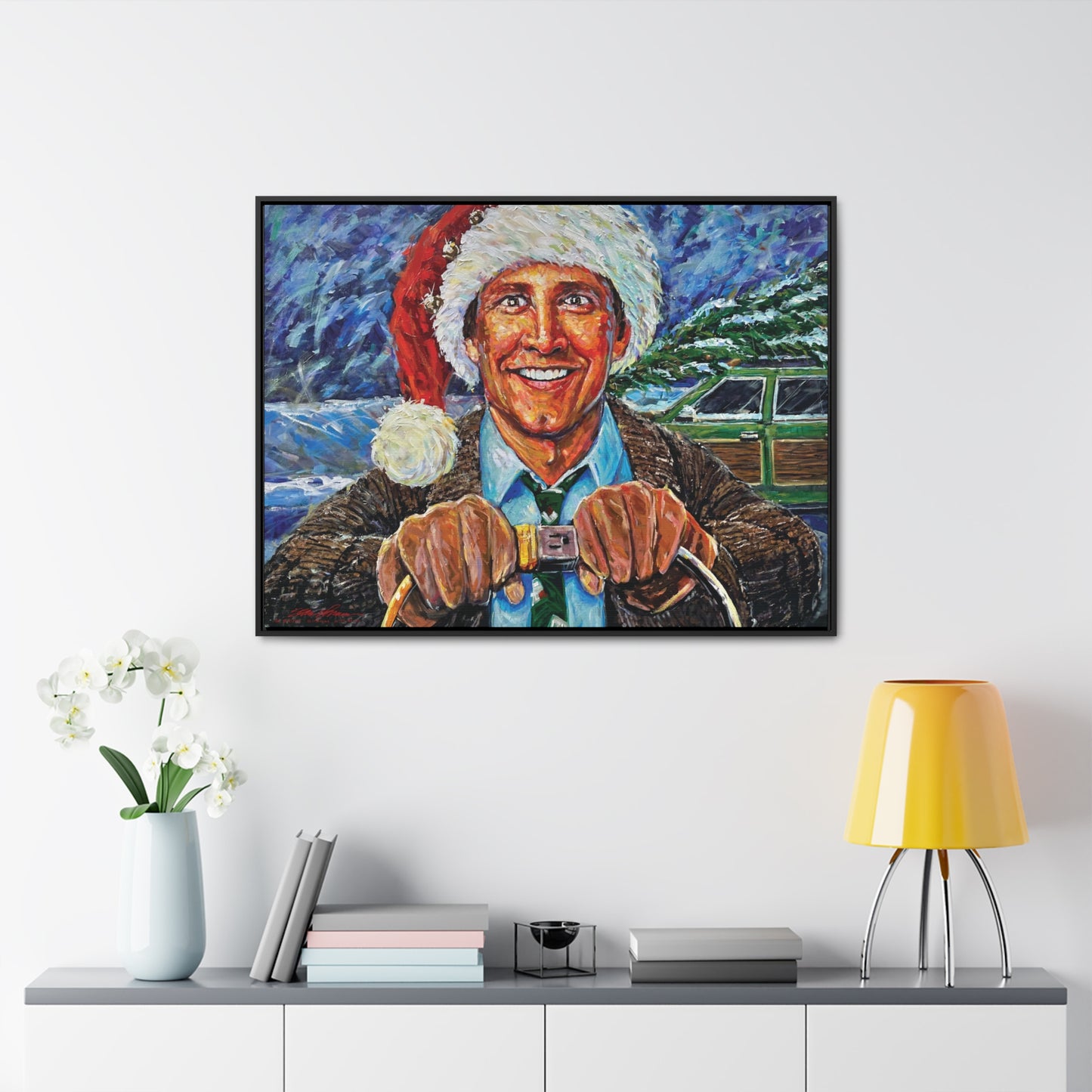 CLARK GRISWOLD FRAMED CANVAS PRINT large
