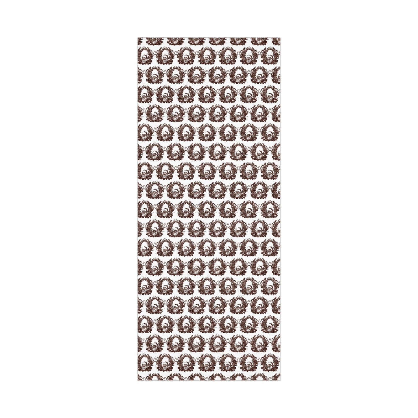 Woodland Gift Wrap / white + sepia