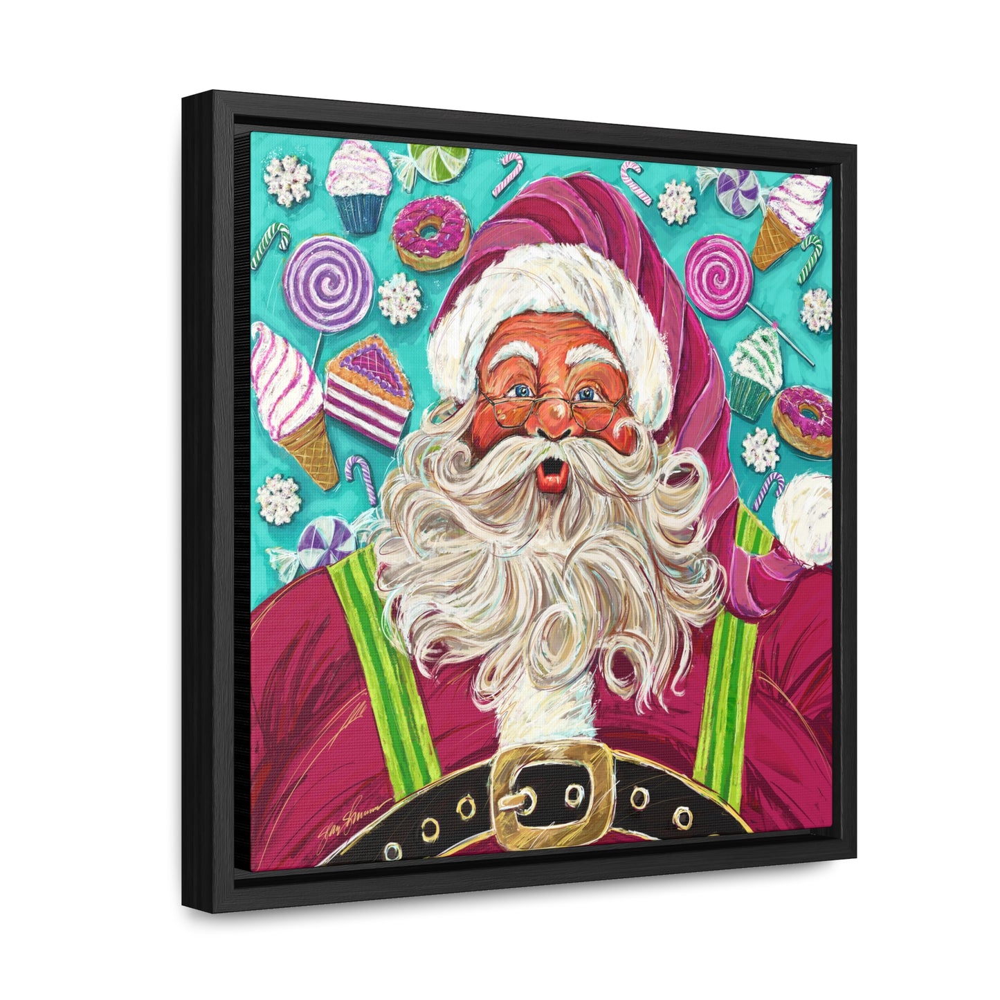Candy Claus Canvas Giclee