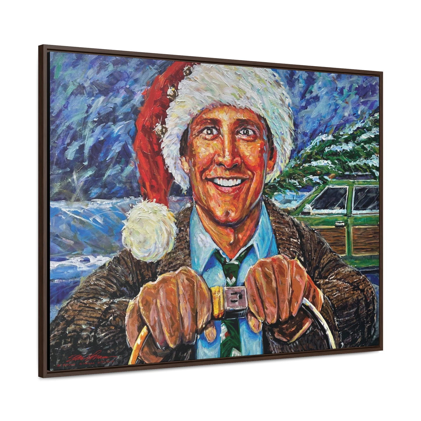 CLARK GRISWOLD FRAMED CANVAS PRINT large