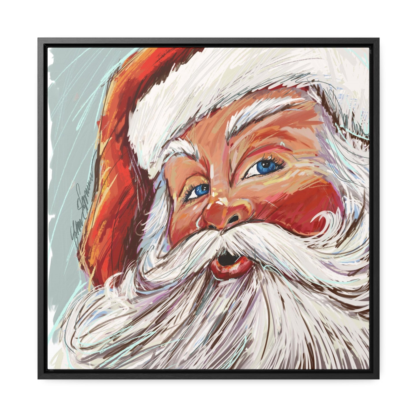 Vonde’s Santa Giclee on Canvas