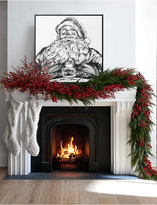 2023 Framed Santa Gallery Canvas Wrap