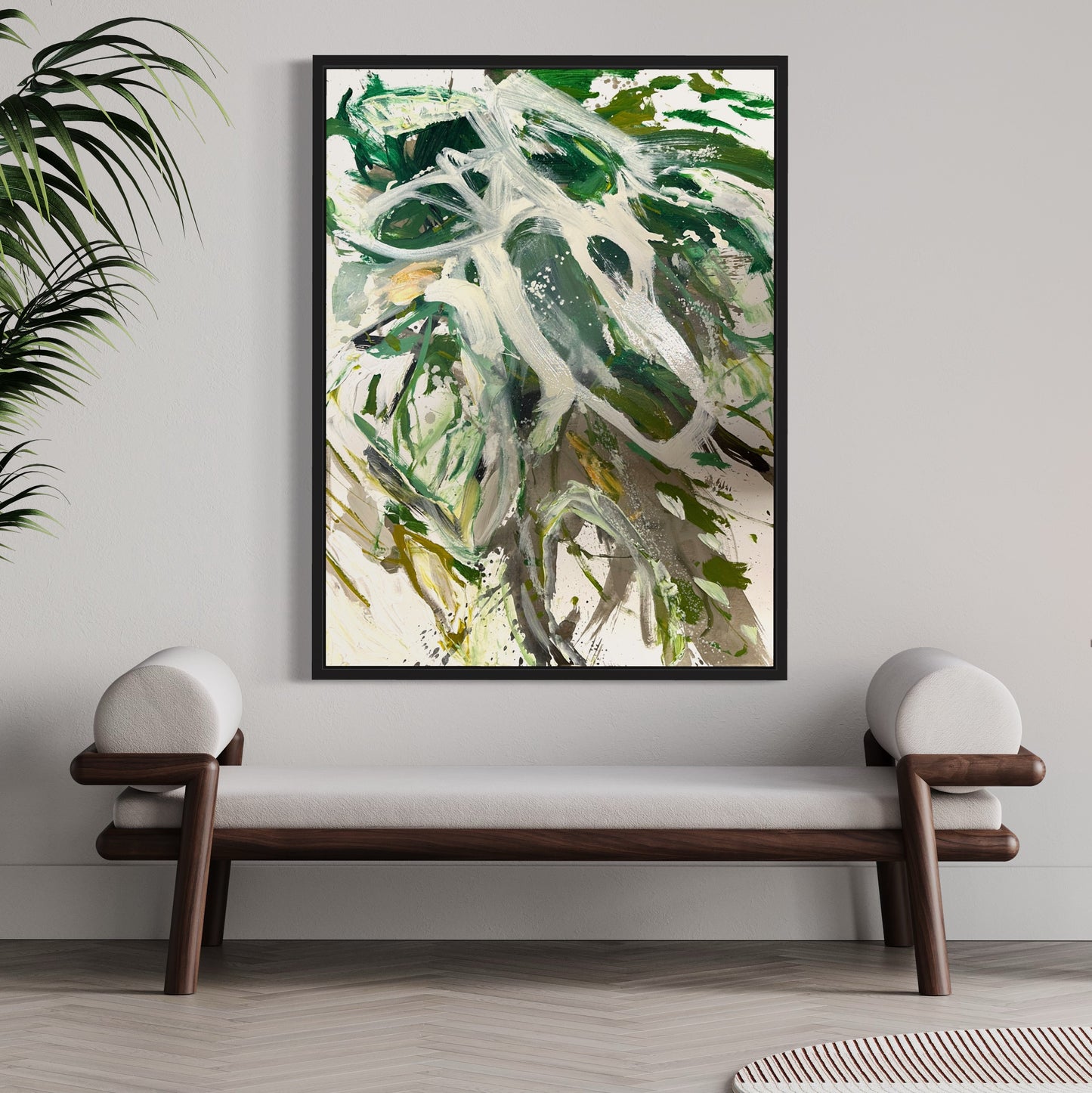36x48” Green Abstract I