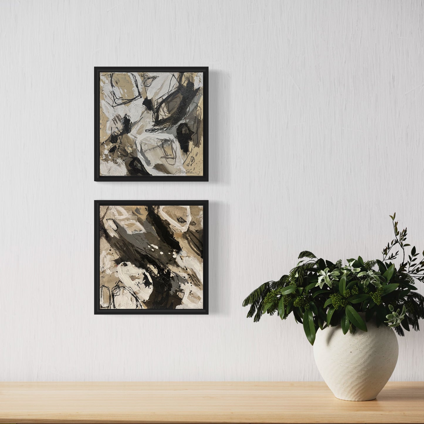 12x12 Abstract Pair