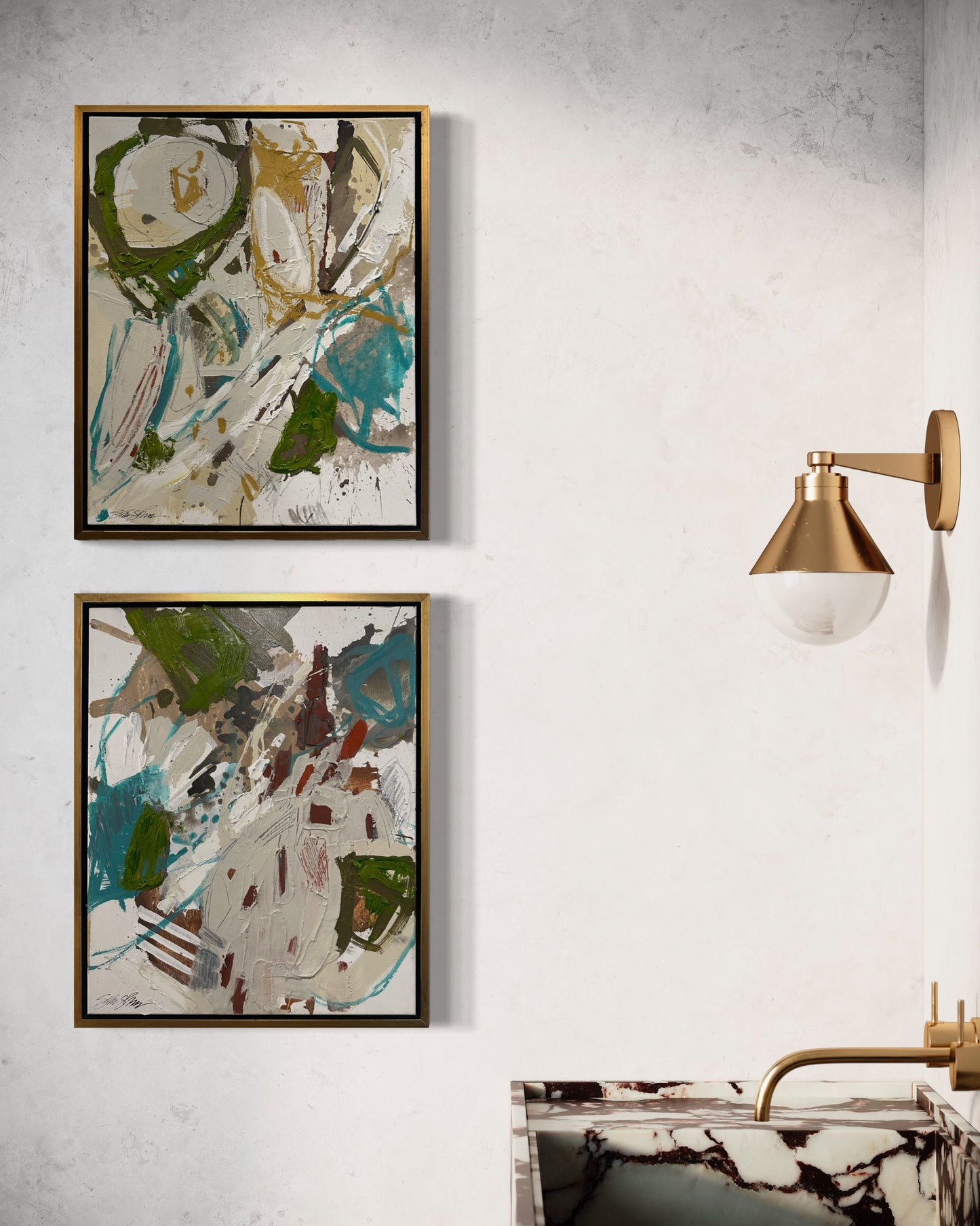 16x20” Abstract Pair I