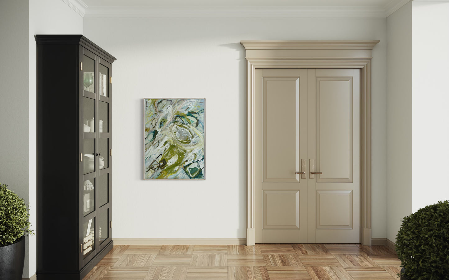 30x40” Green Abstract II