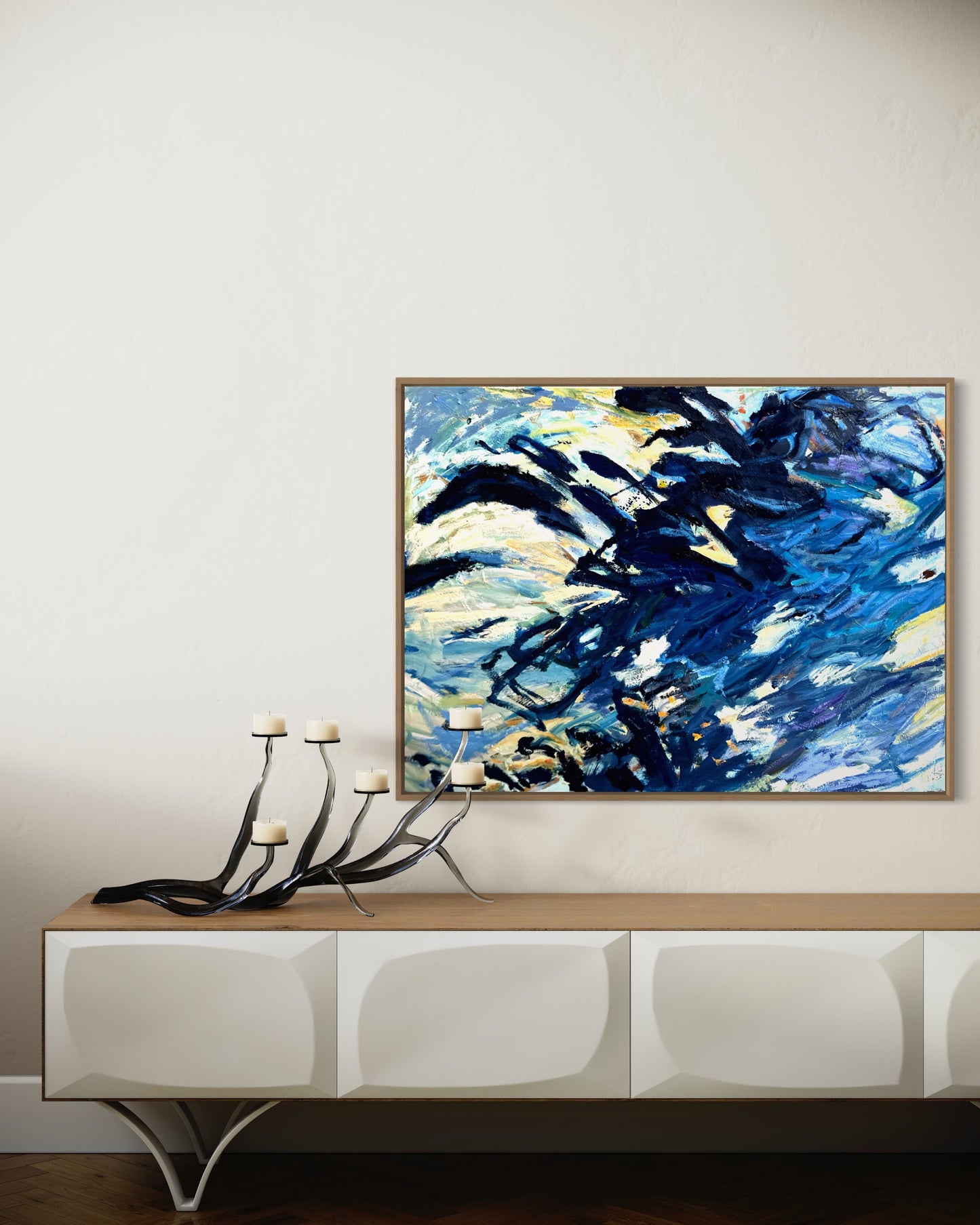 30x40” Blue Abstract II