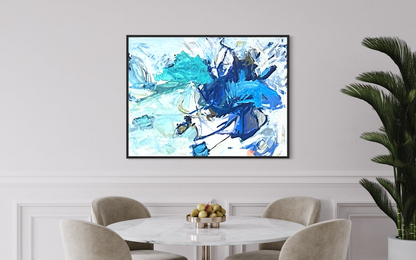 36x48” Blue Abstract I