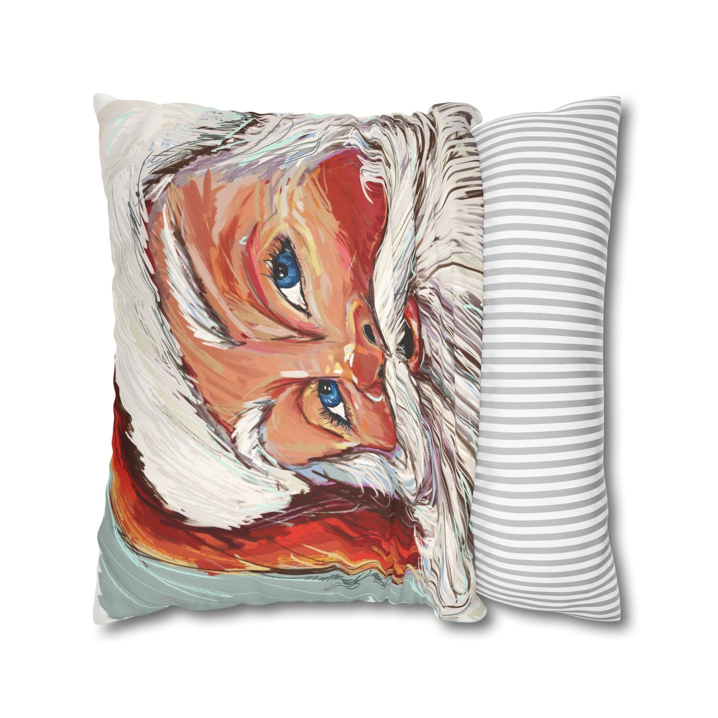 Vonde’s santa Faux Suede Pillow Case (no insert)