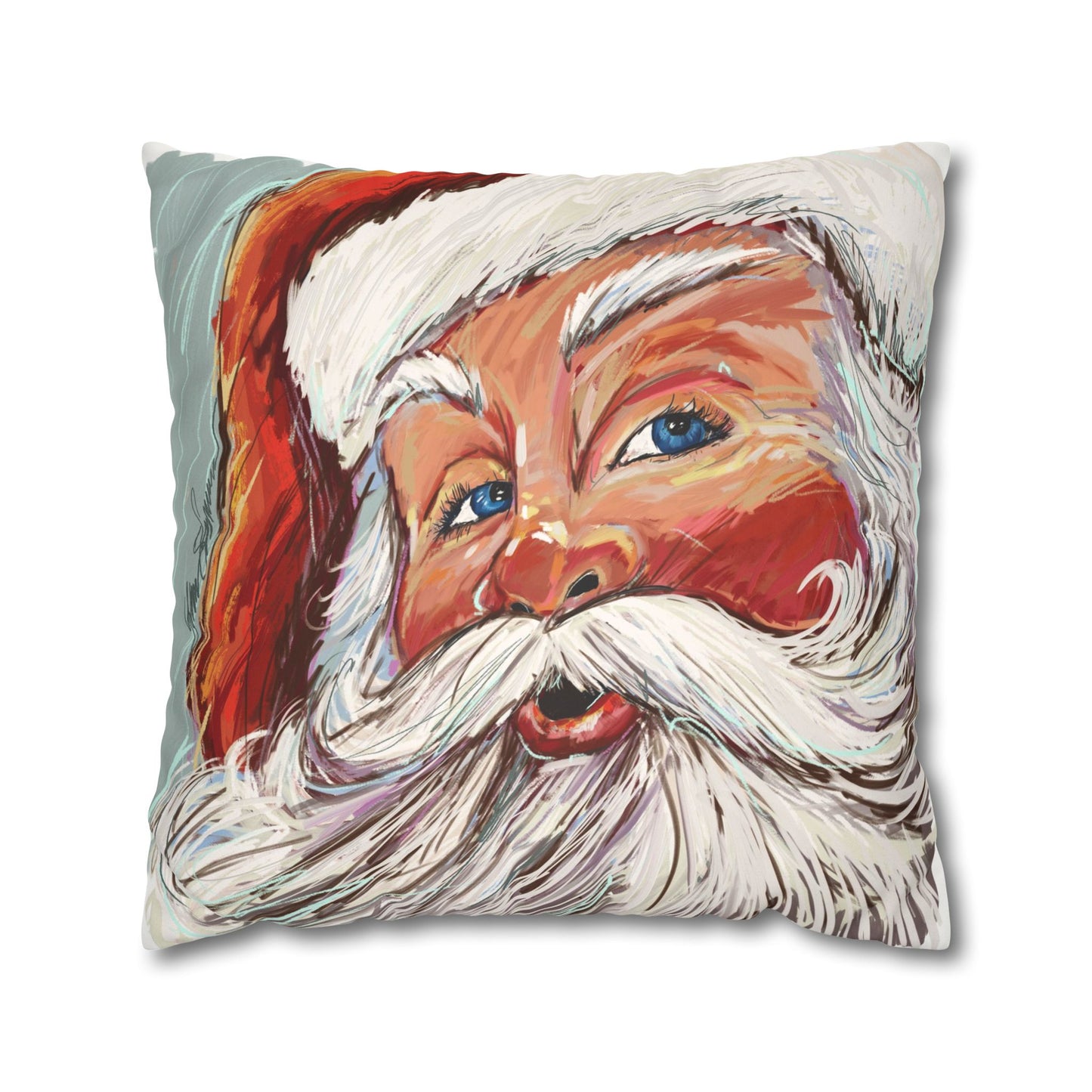 Vonde’s santa Faux Suede Pillow Case (no insert)