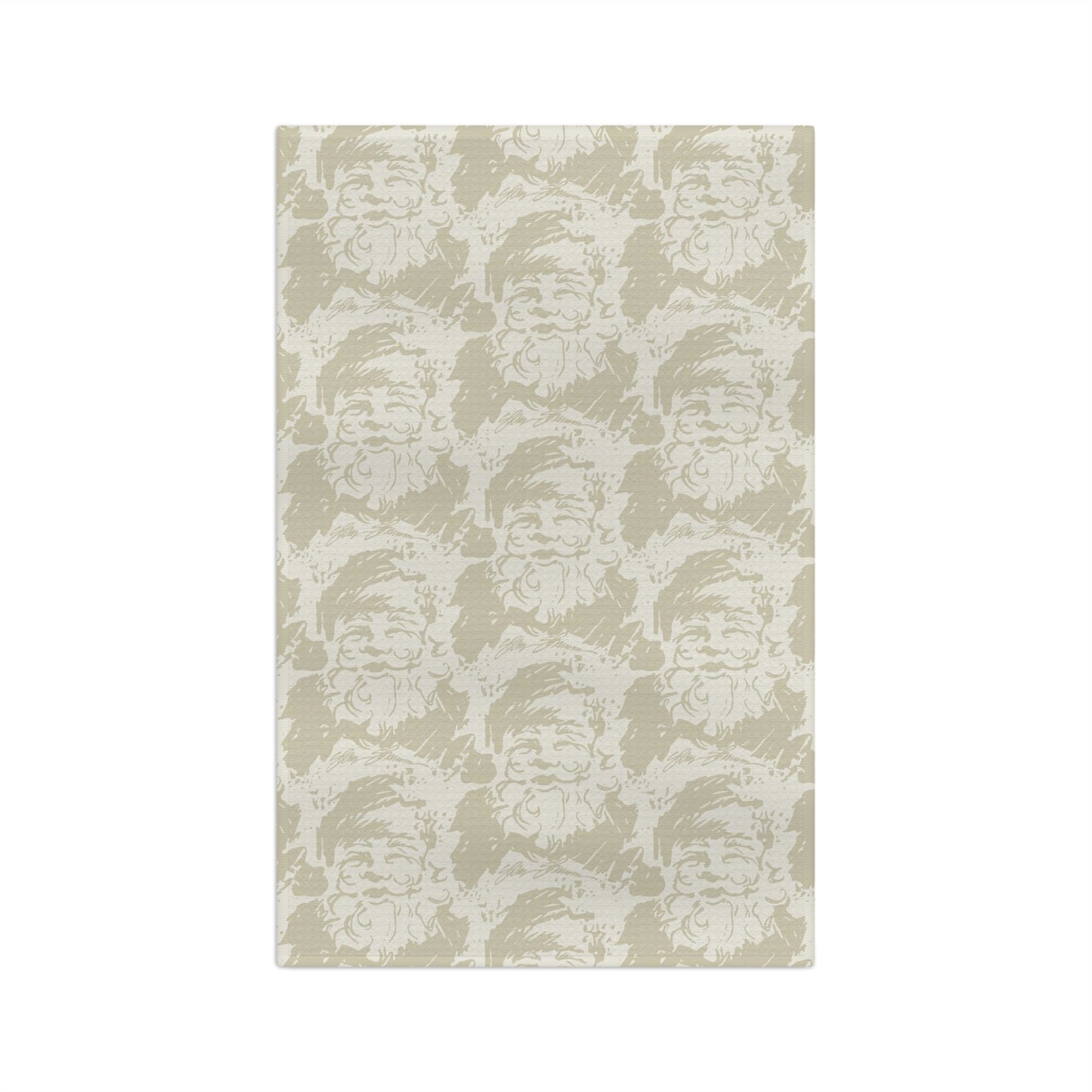 Tea Towel Santa Cream & Taupe