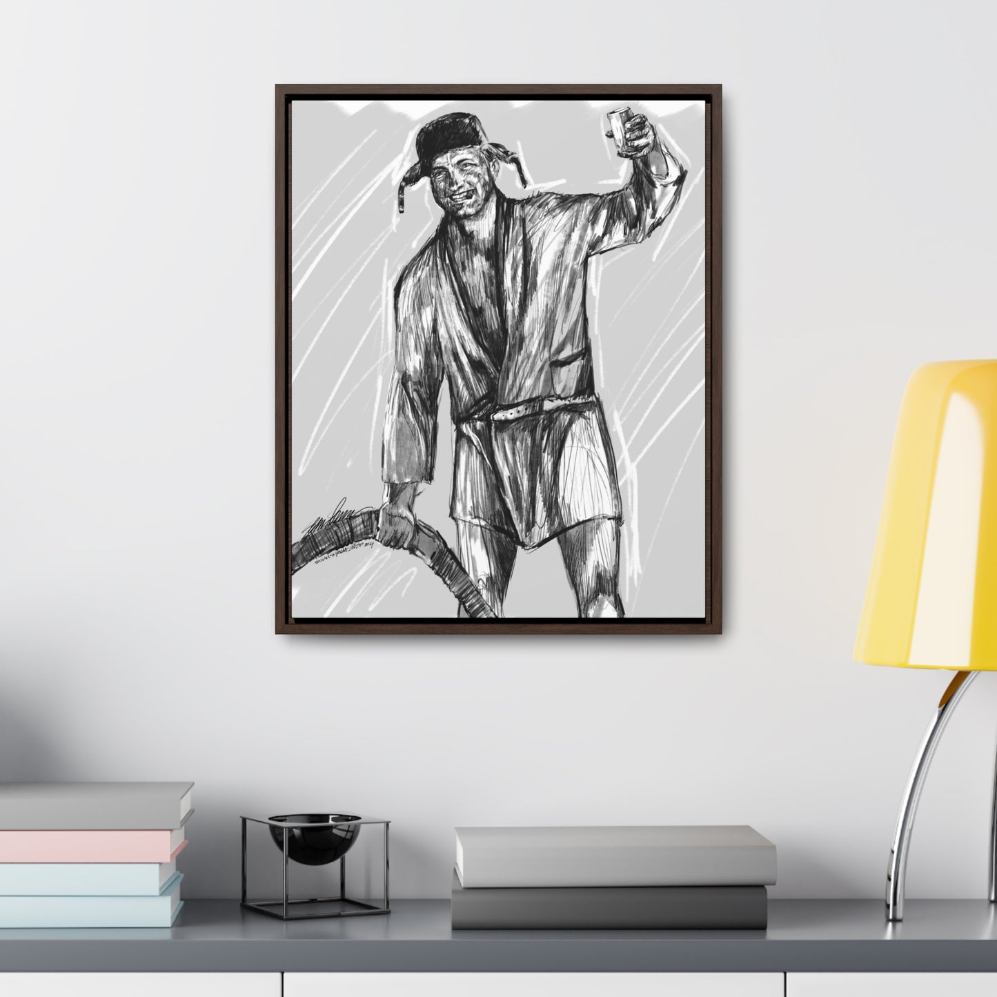 cousin Eddie framed canvas