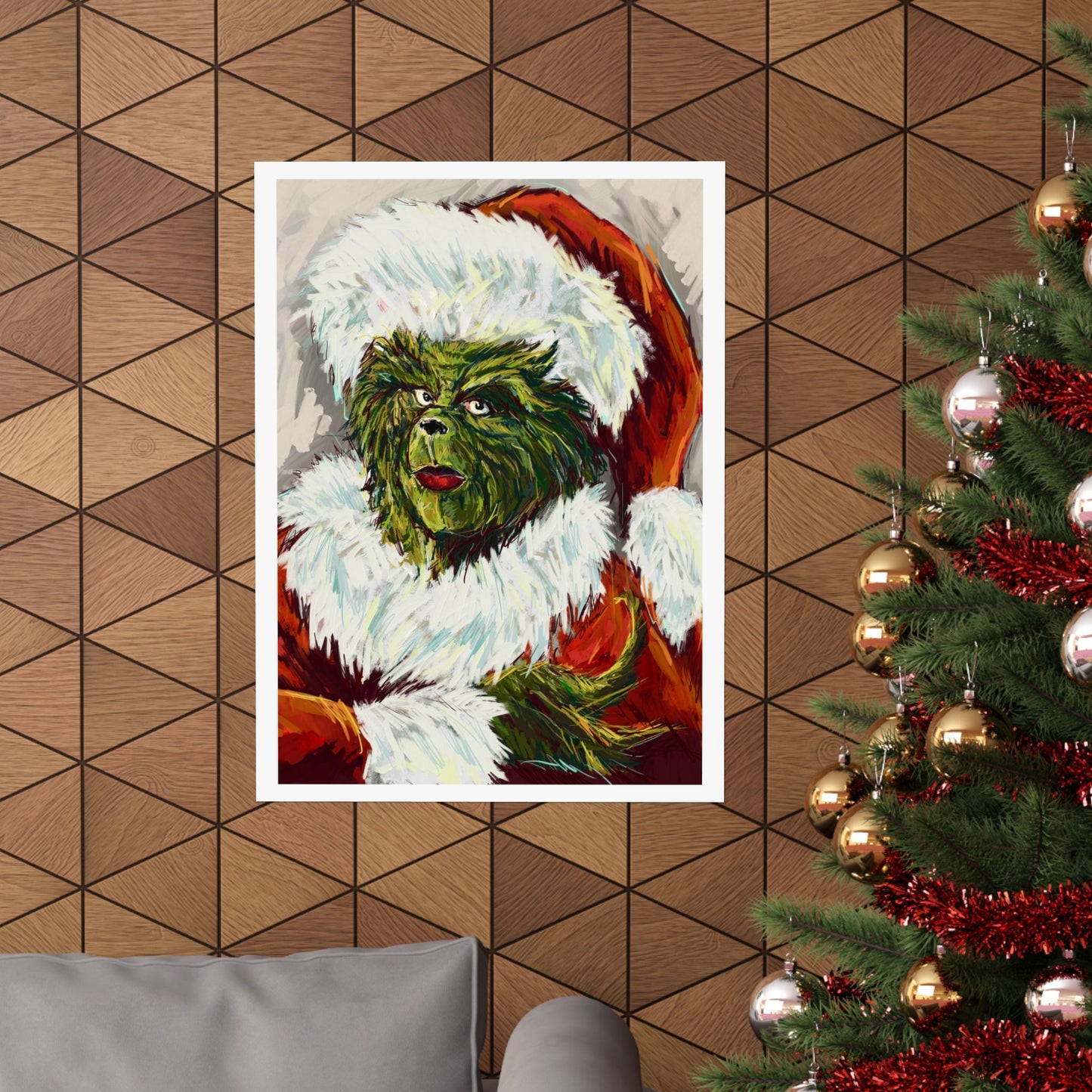 Grinch Fine Art Print On Paper