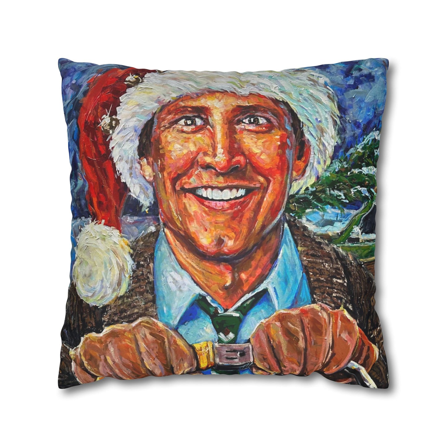Clark / Cousin Eddie Faux Suede Pillow Case (no insert)