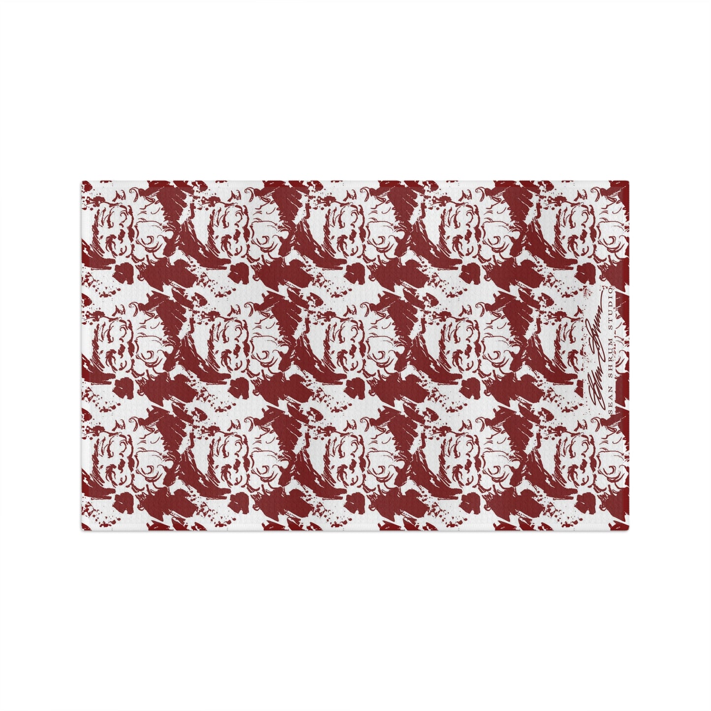 Tea Towel Santa Red