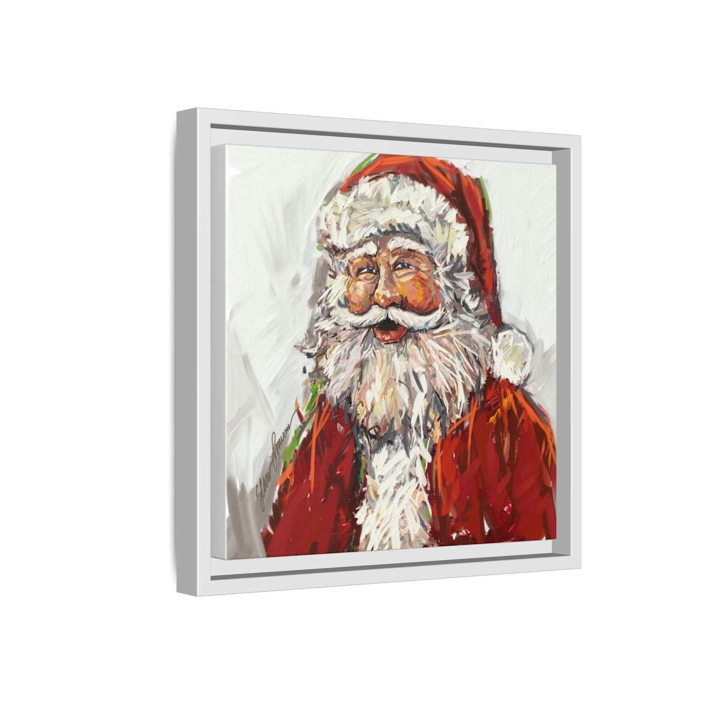Jolly Santa Canvas Print