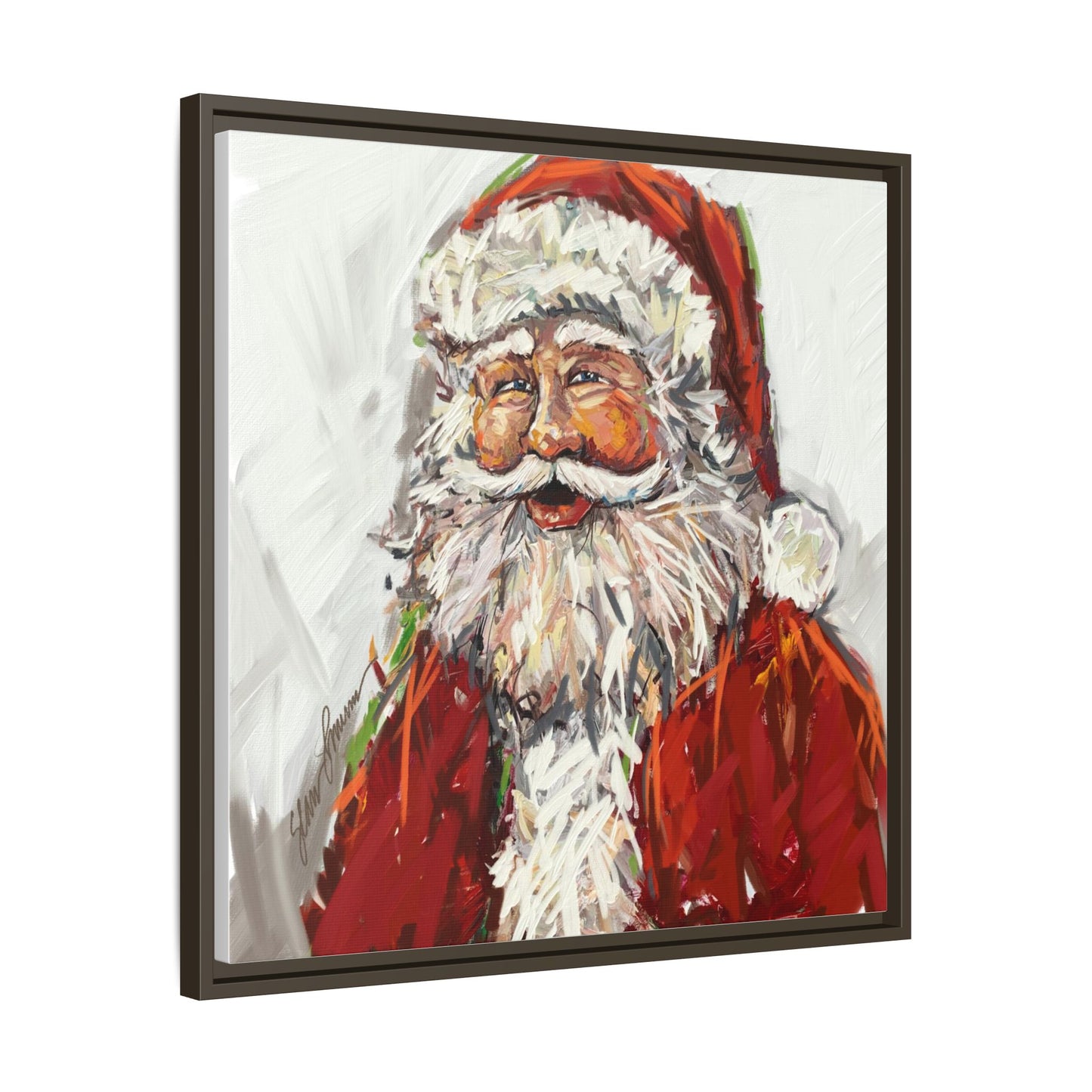 Jolly Santa Canvas Print