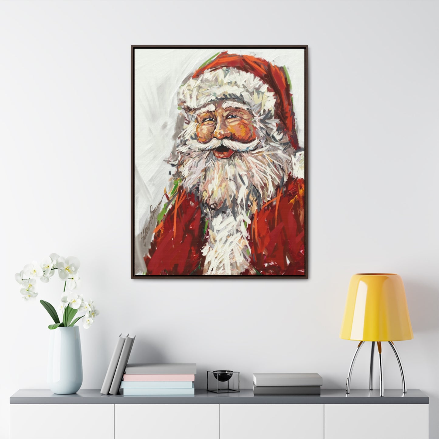 Santa Giclee Framed