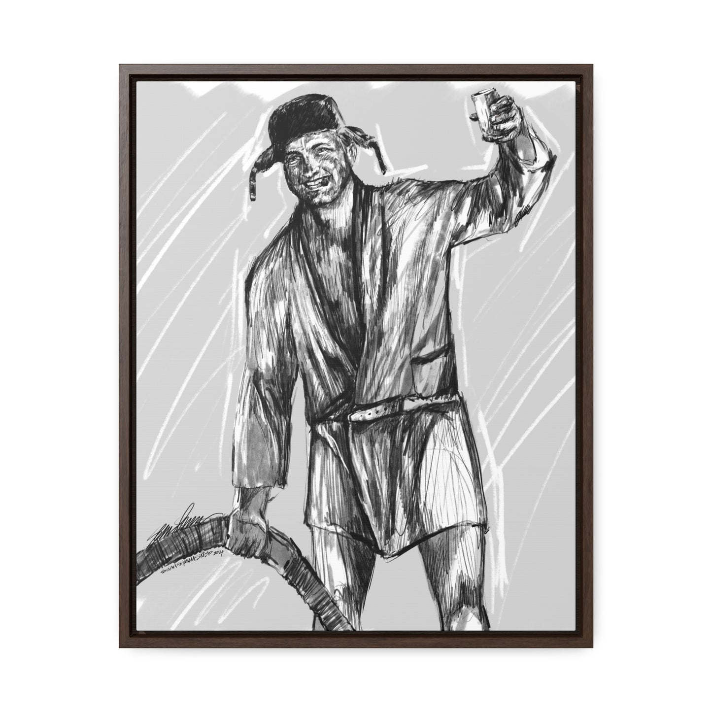 cousin Eddie framed canvas