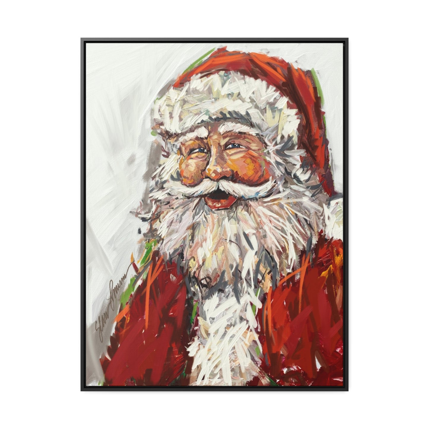 Santa Giclee Framed