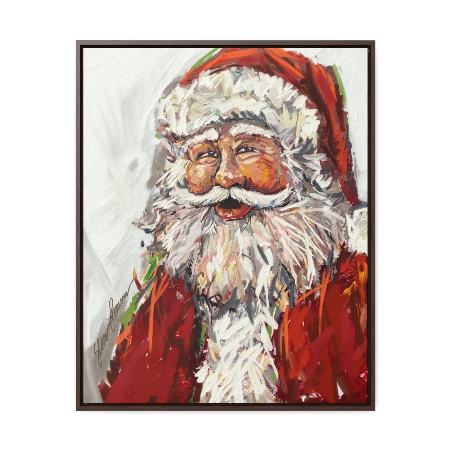 Santa Giclee Framed