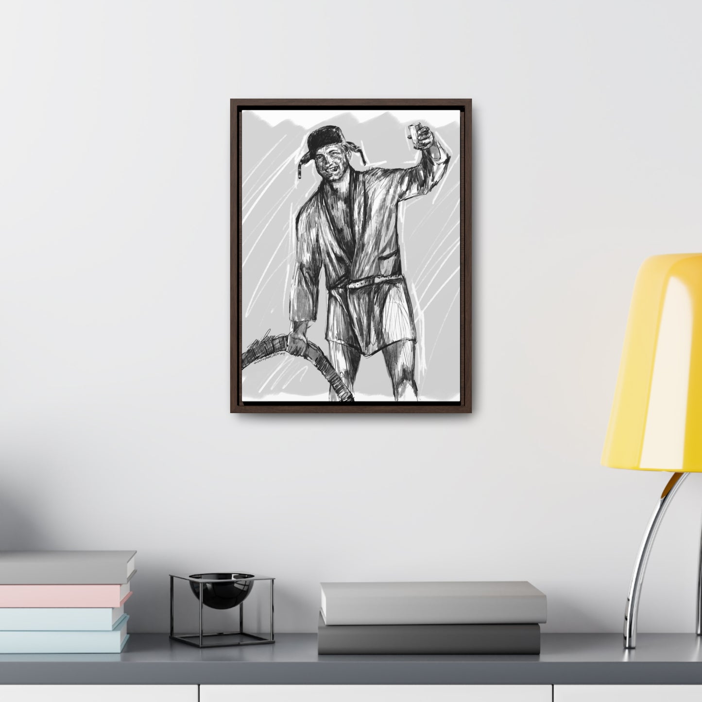 cousin Eddie framed canvas
