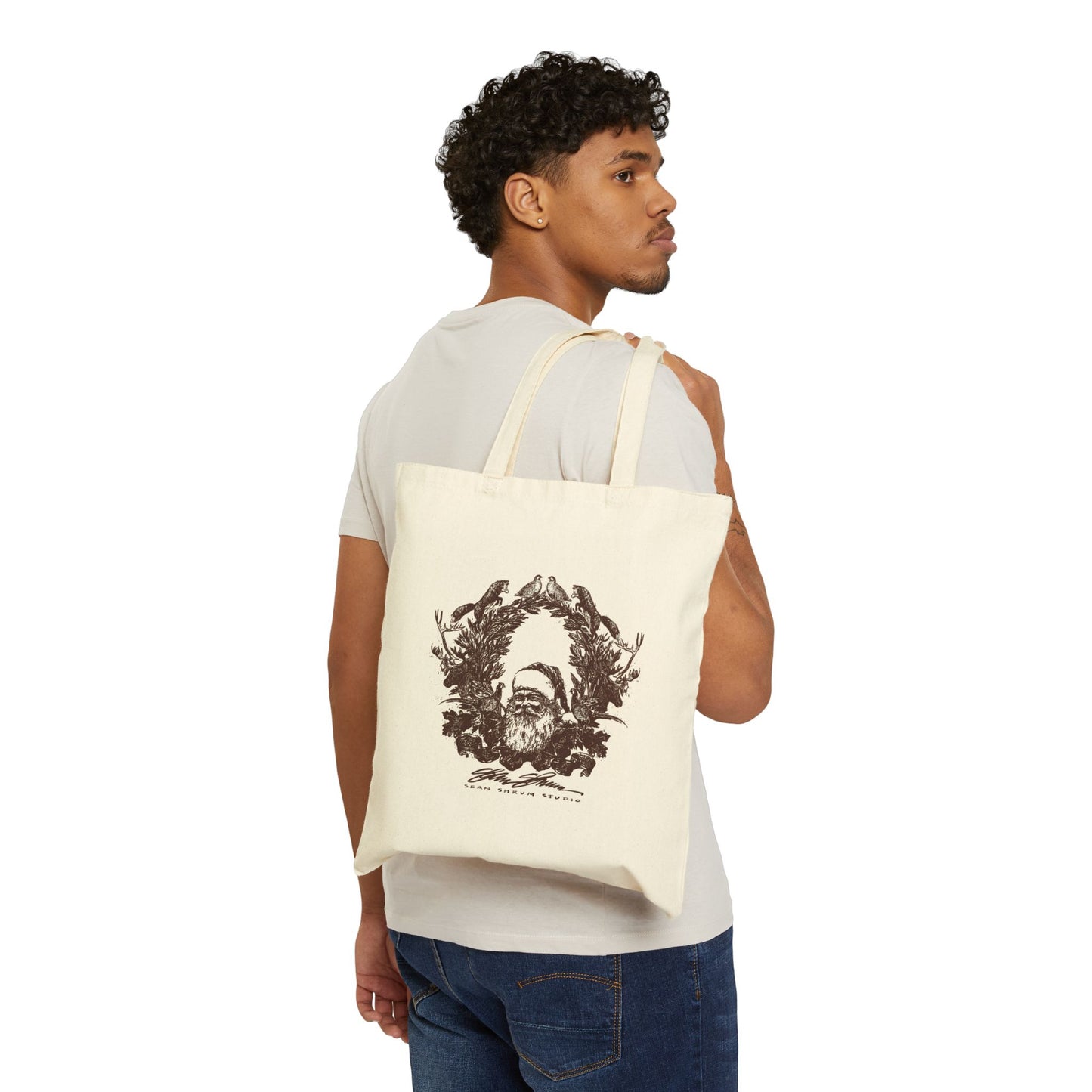 Woodland Cotton Canvas Tote Bag