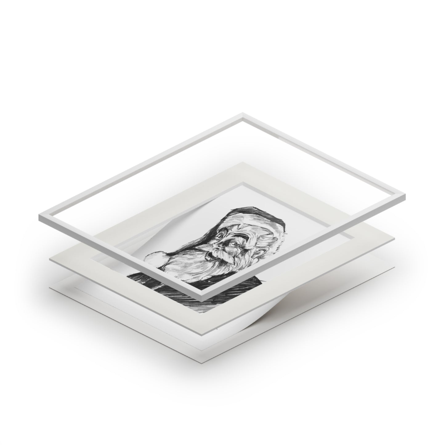 Classic Santa Fine Art Print