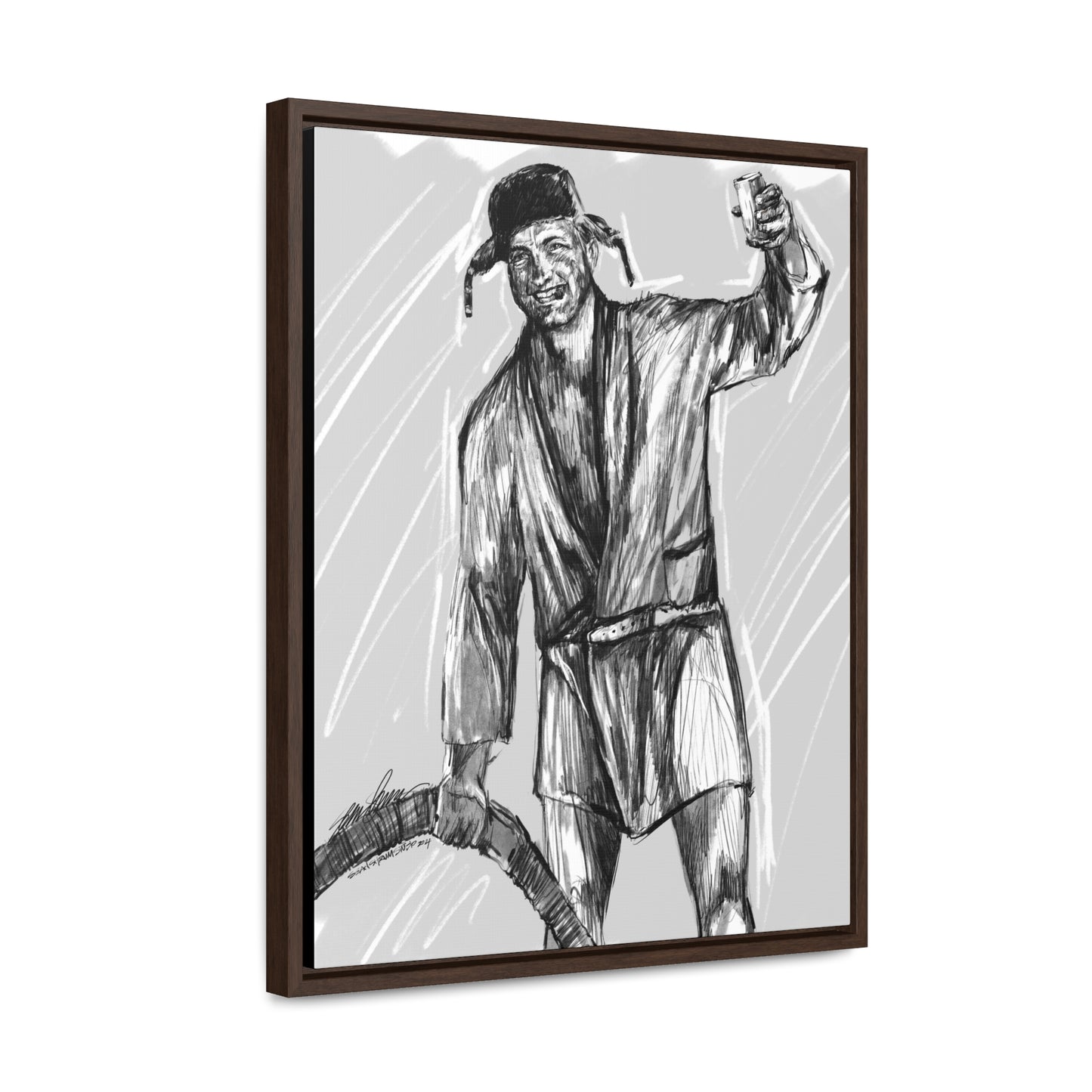 cousin Eddie framed canvas