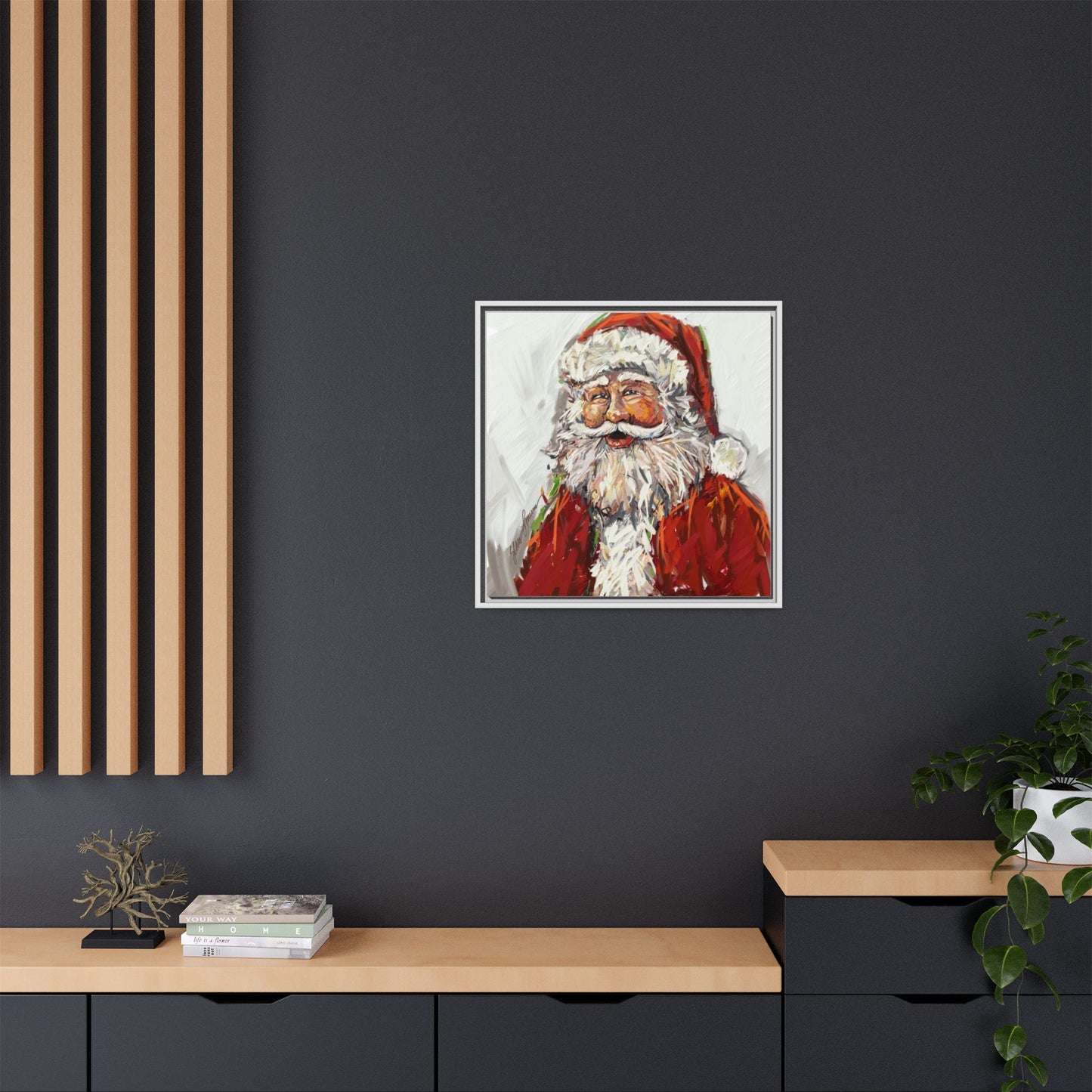 Jolly Santa Canvas Print