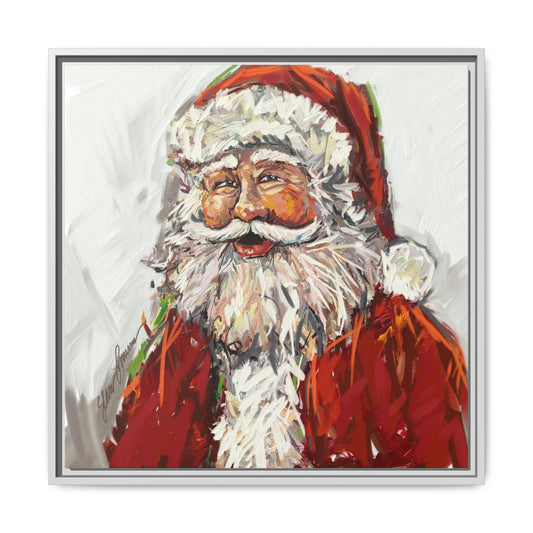 Jolly Santa Canvas Print