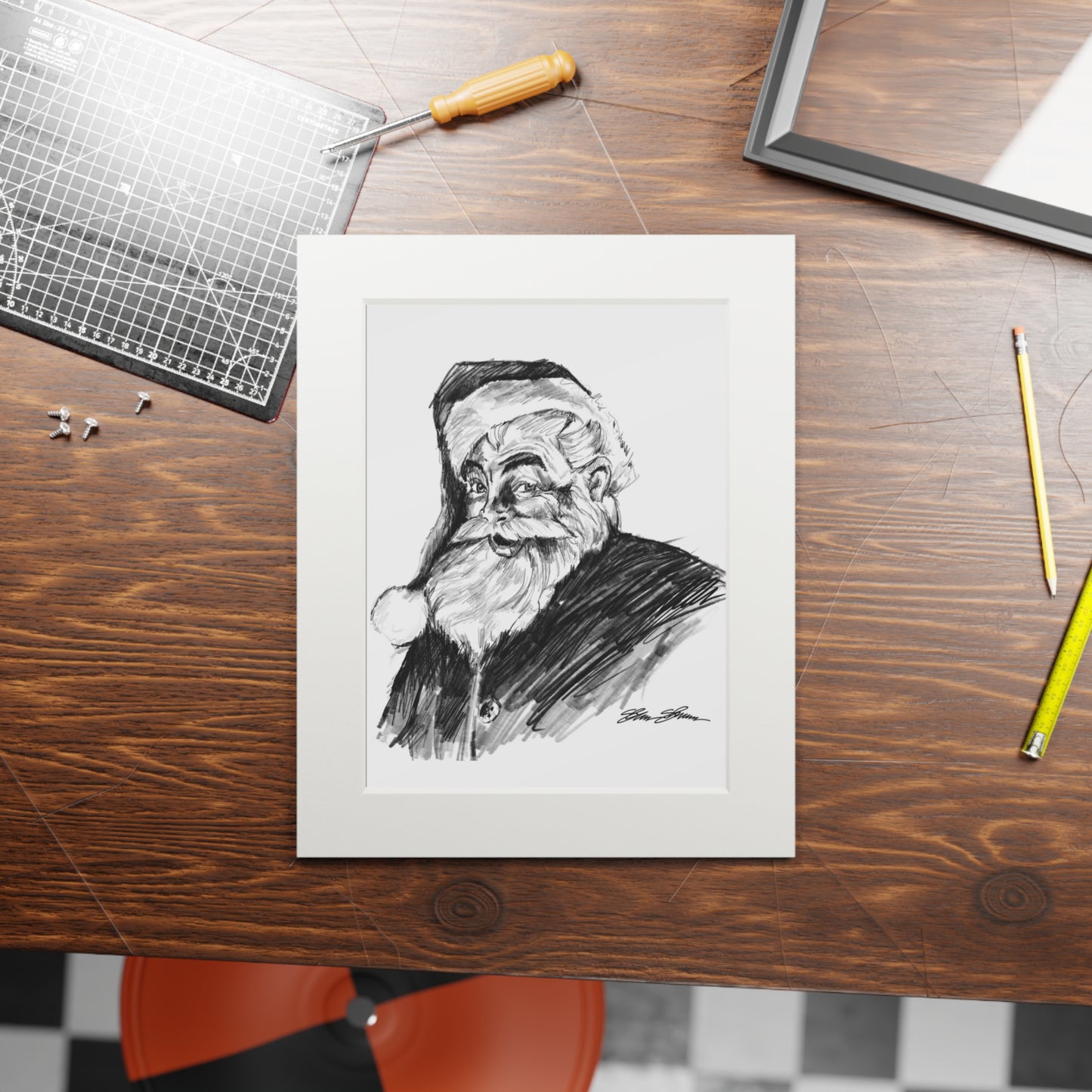 Classic Santa Fine Art Print